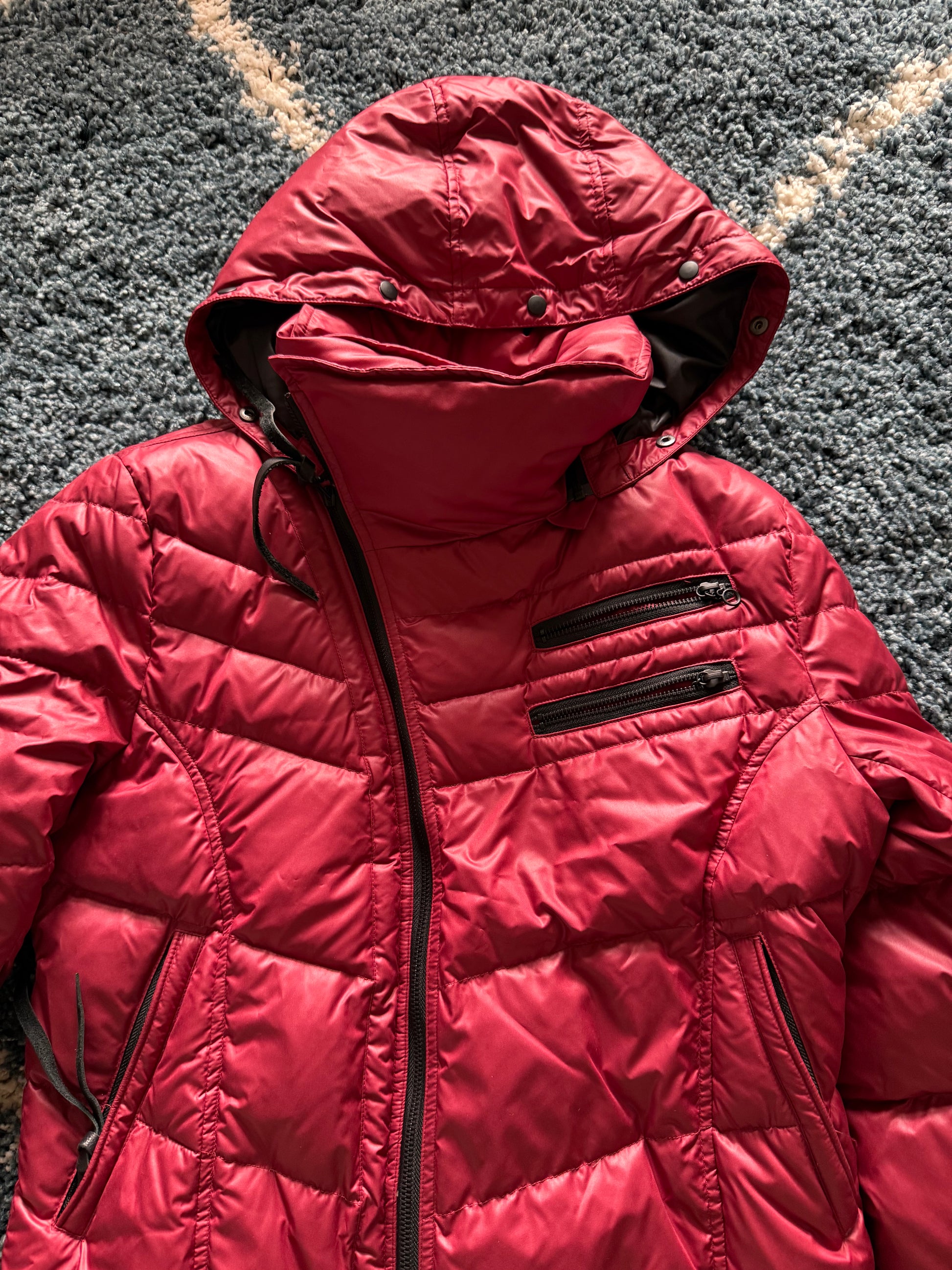 Edge Rupert asymmetrical zipper ninja bloodmoon puffer jacket