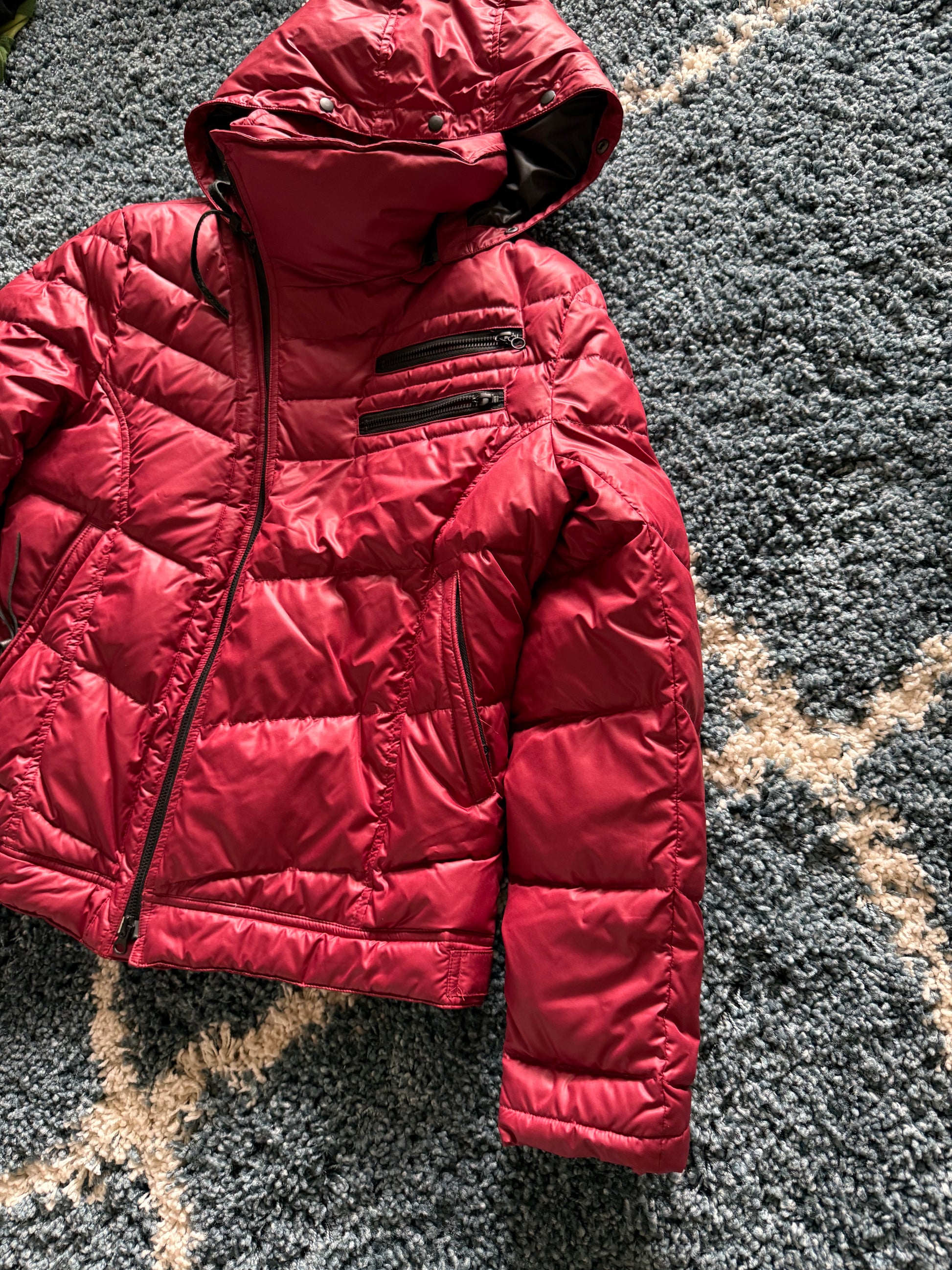 Edge Rupert asymmetrical zipper ninja bloodmoon puffer jacket