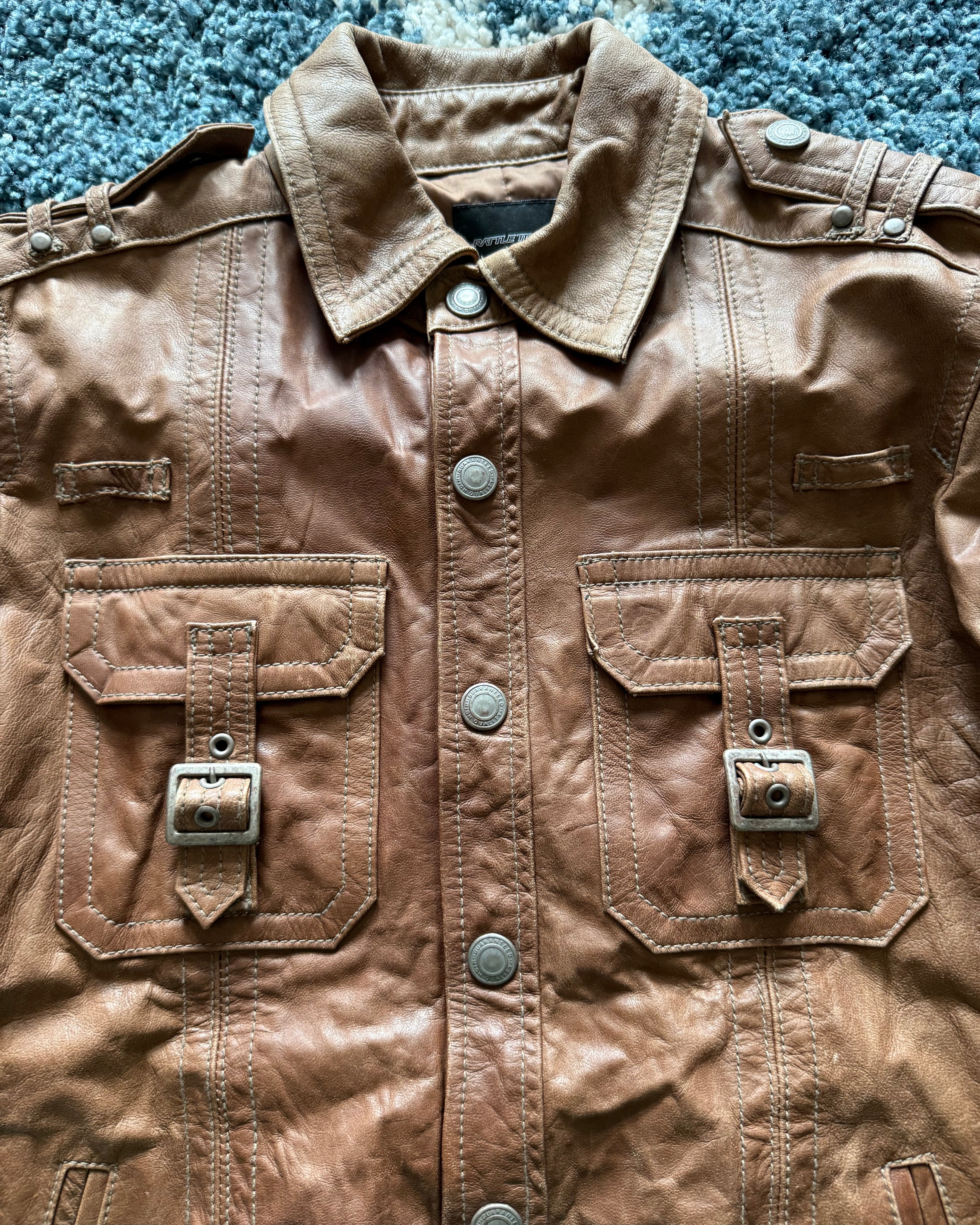 Rattle Trap Vintage Leather military jacket