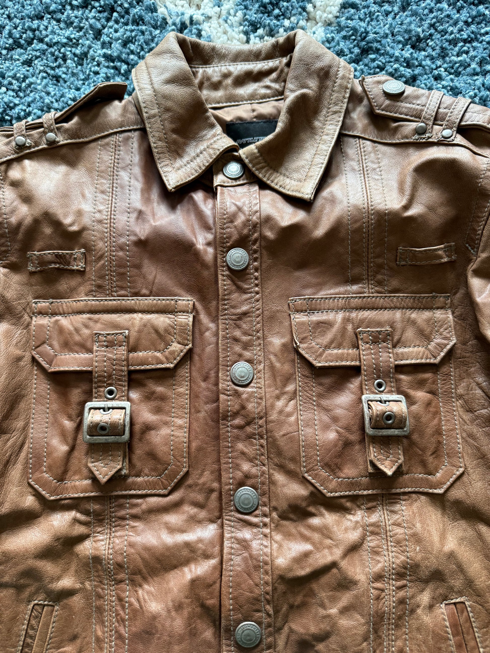 Rattle Trap Vintage Leather military jacket