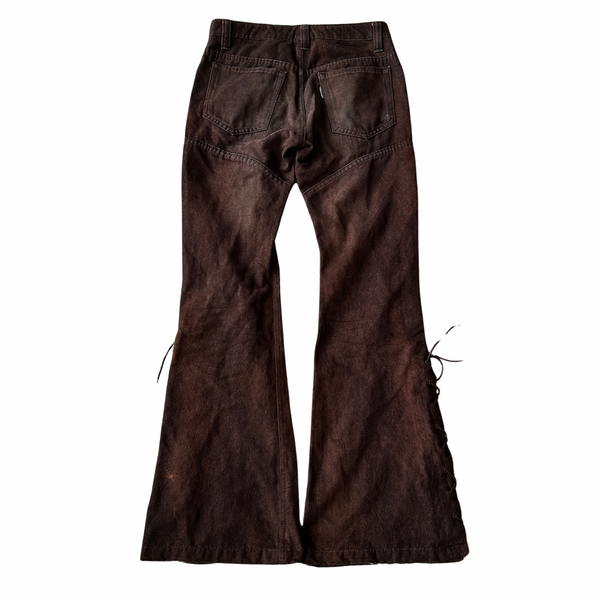 Tornado Mart Exotic Laced Up Flared Pants