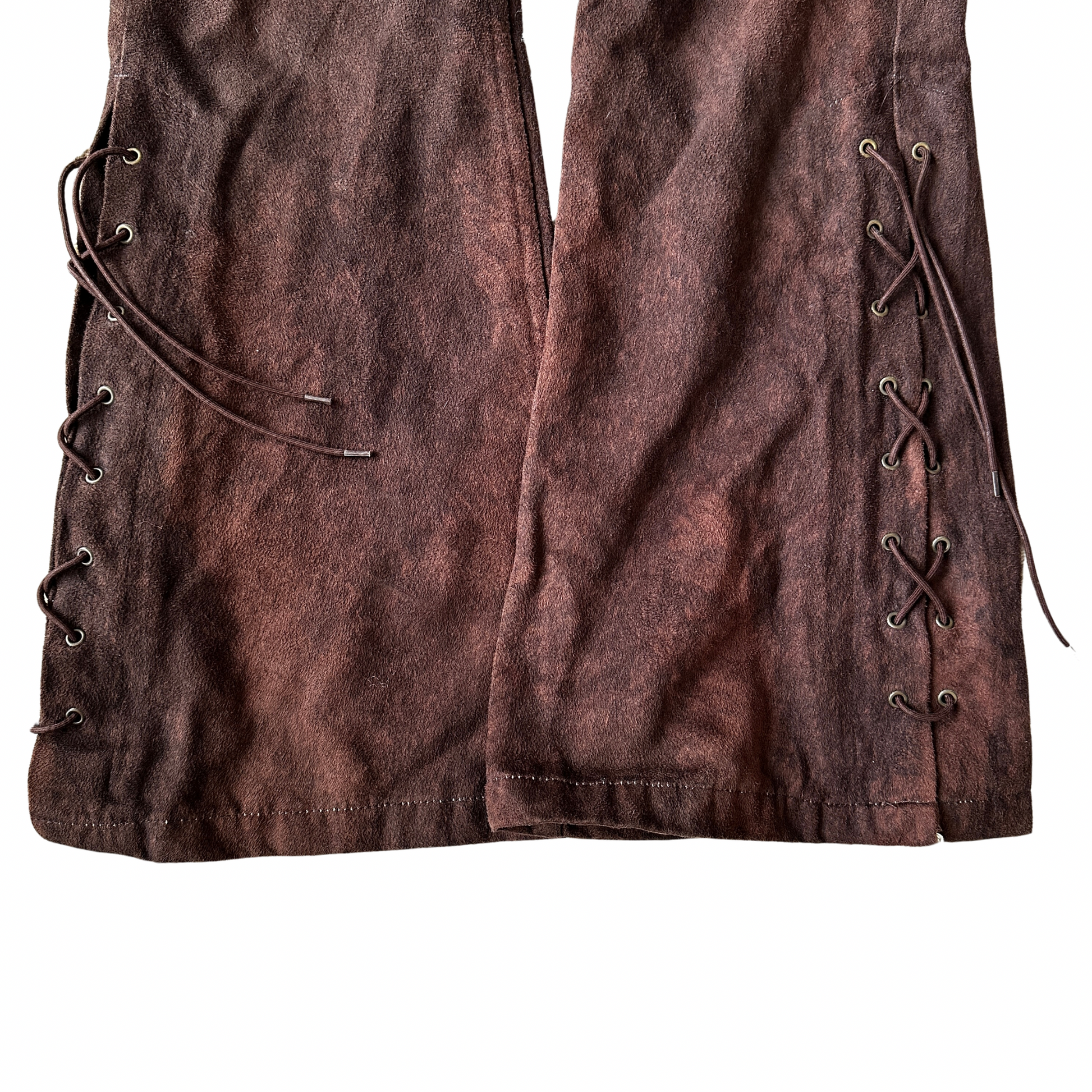 Tornado Mart Exotic Laced Up Flared Pants