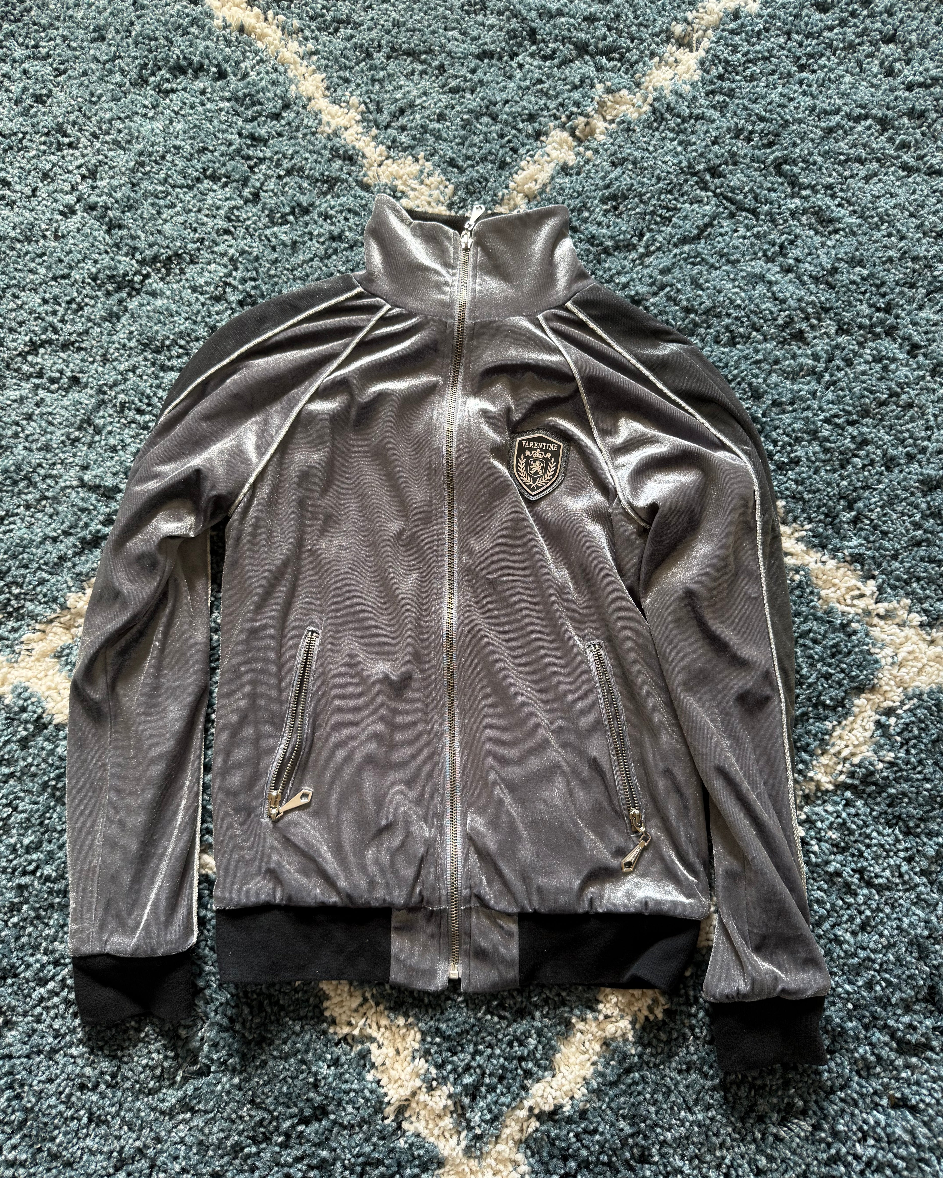 Valentinen metallic full interior fur Boxer Track Jacket