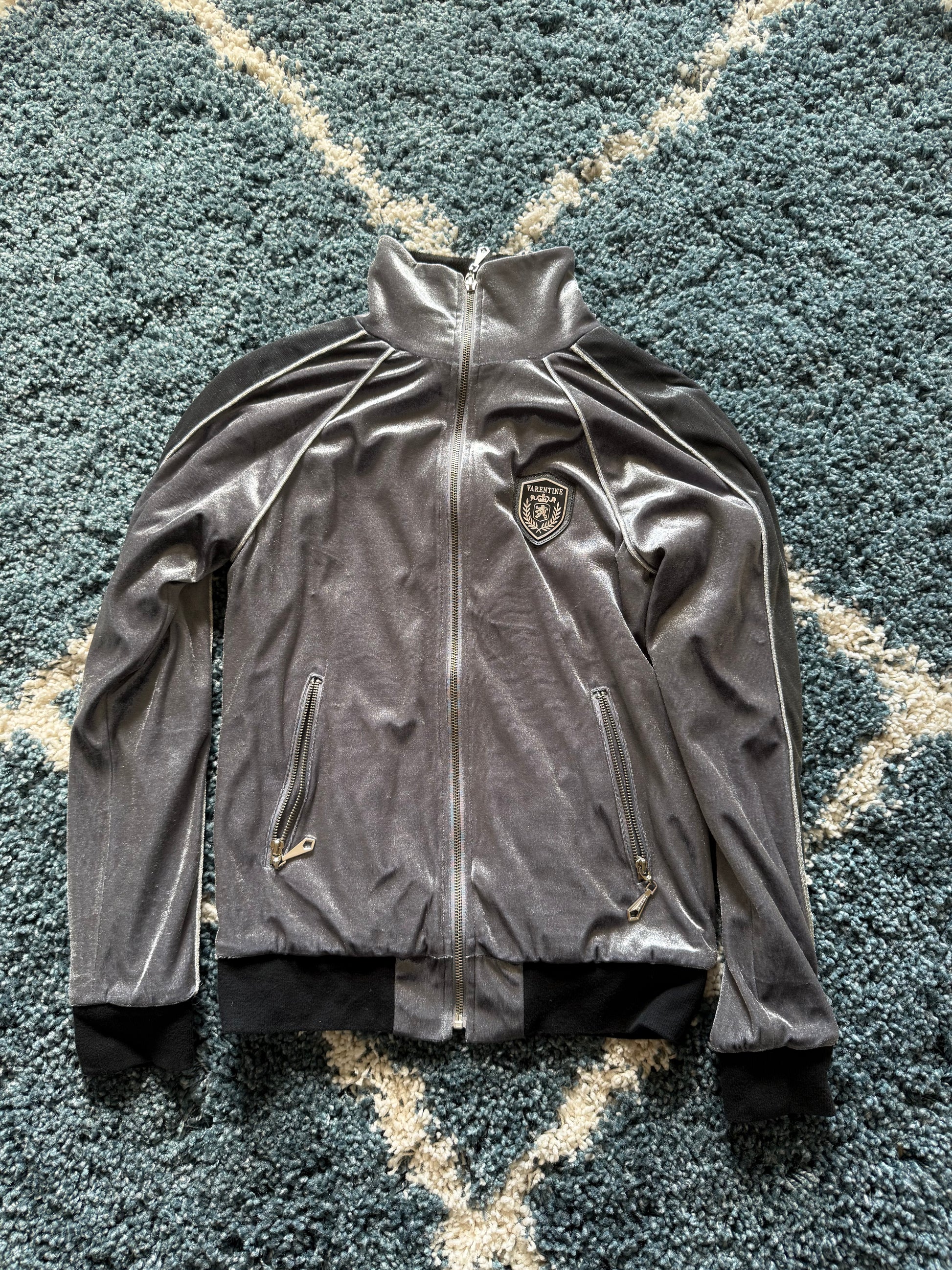 Valentinen metallic full interior fur Boxer Track Jacket