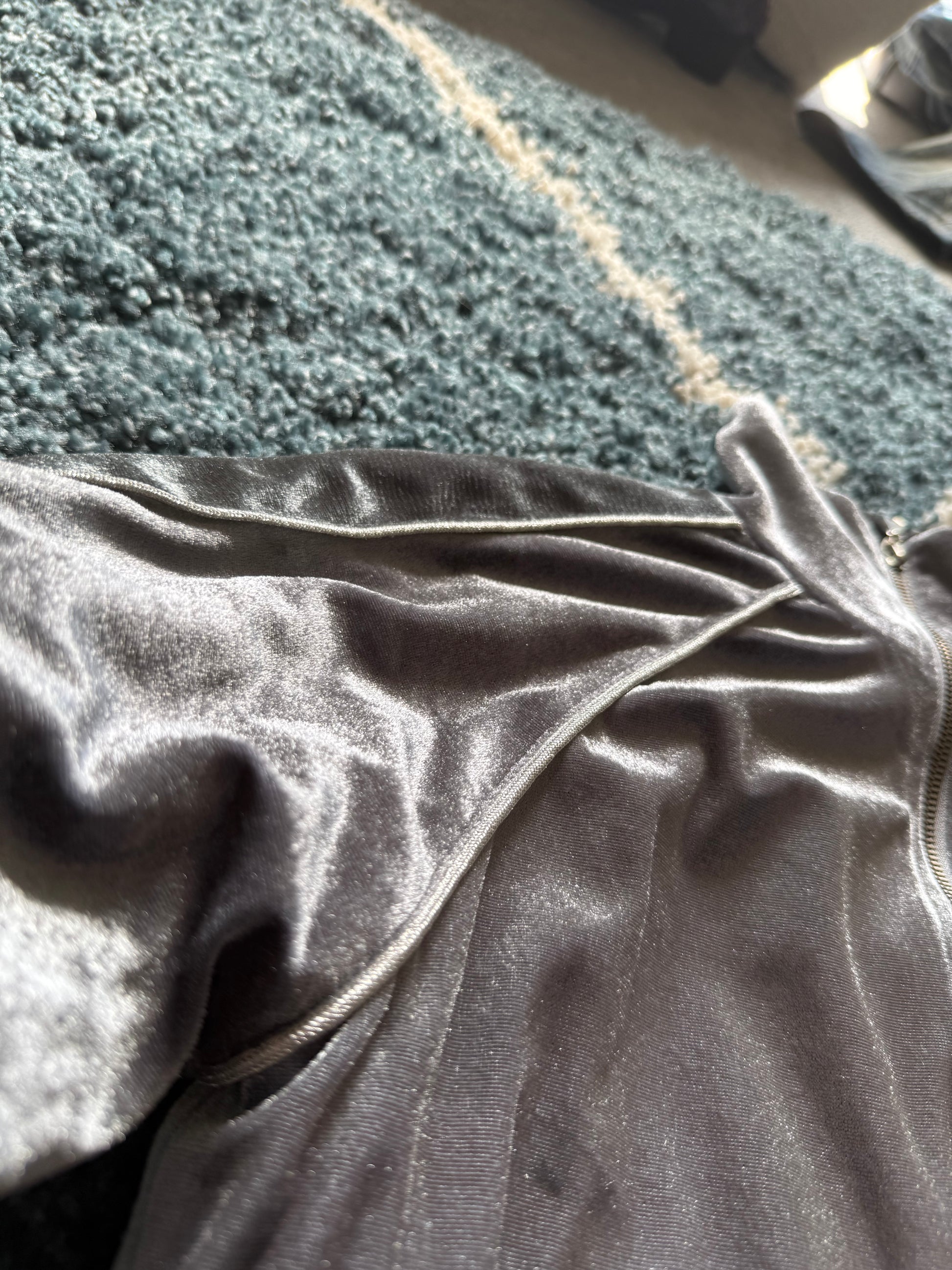 Valentinen metallic full interior fur Boxer Track Jacket