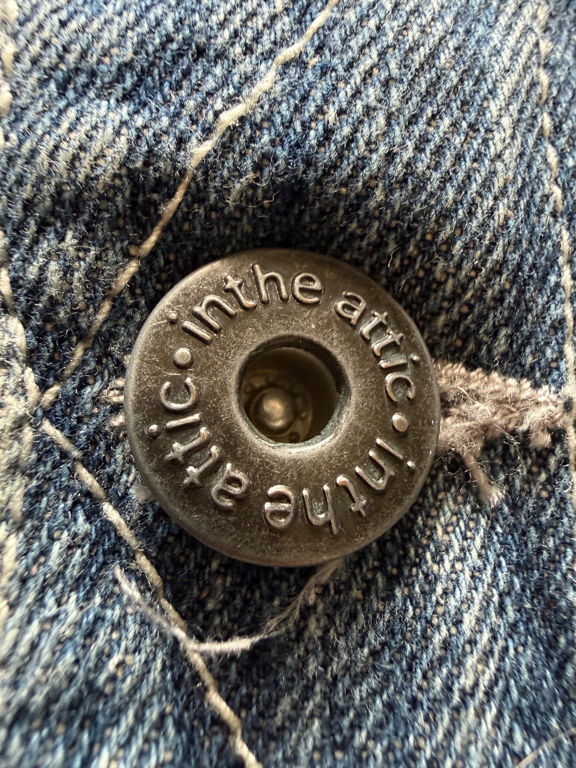 In the attic 2in1 hooded denim jacket