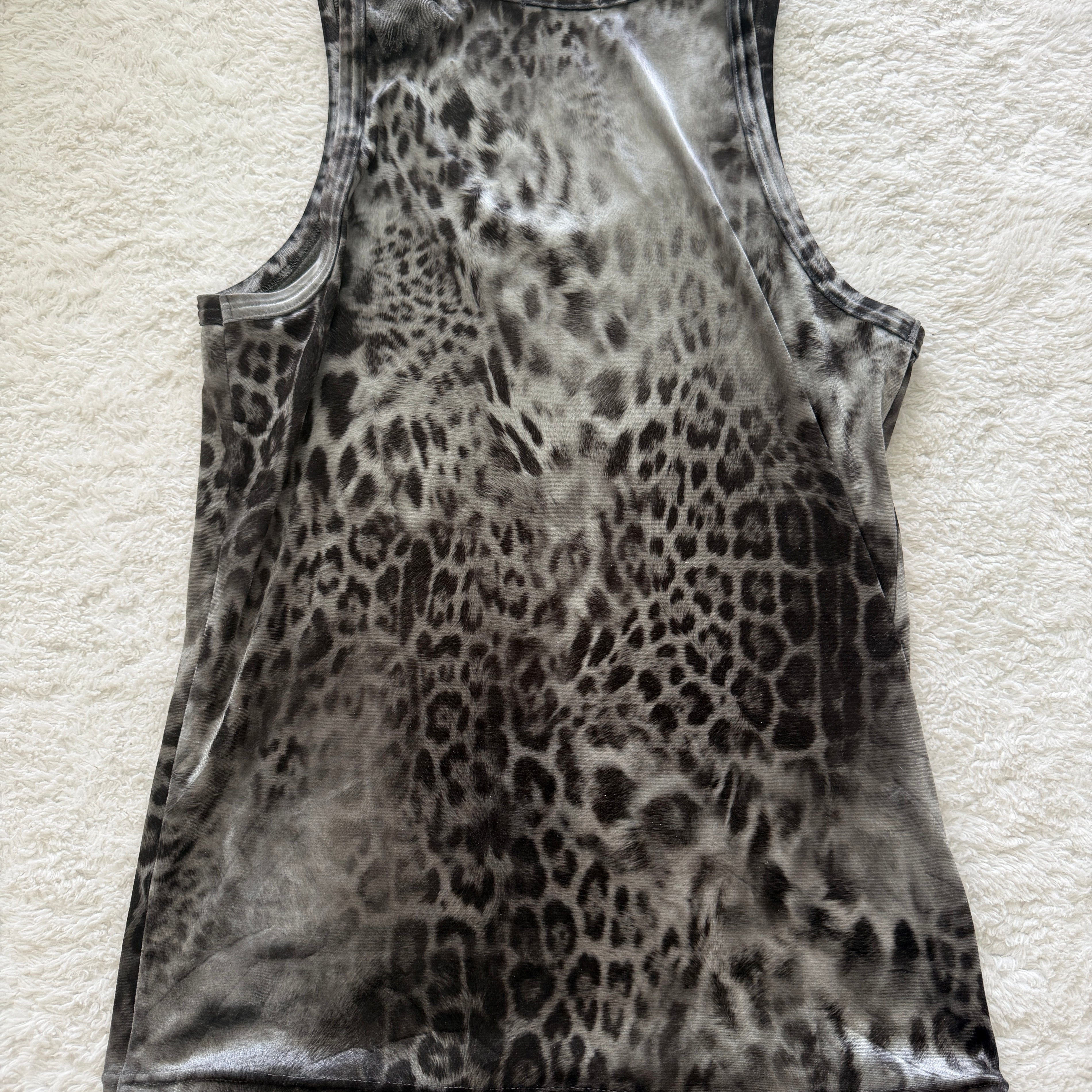 Shellac Velour Leopard Tank Top