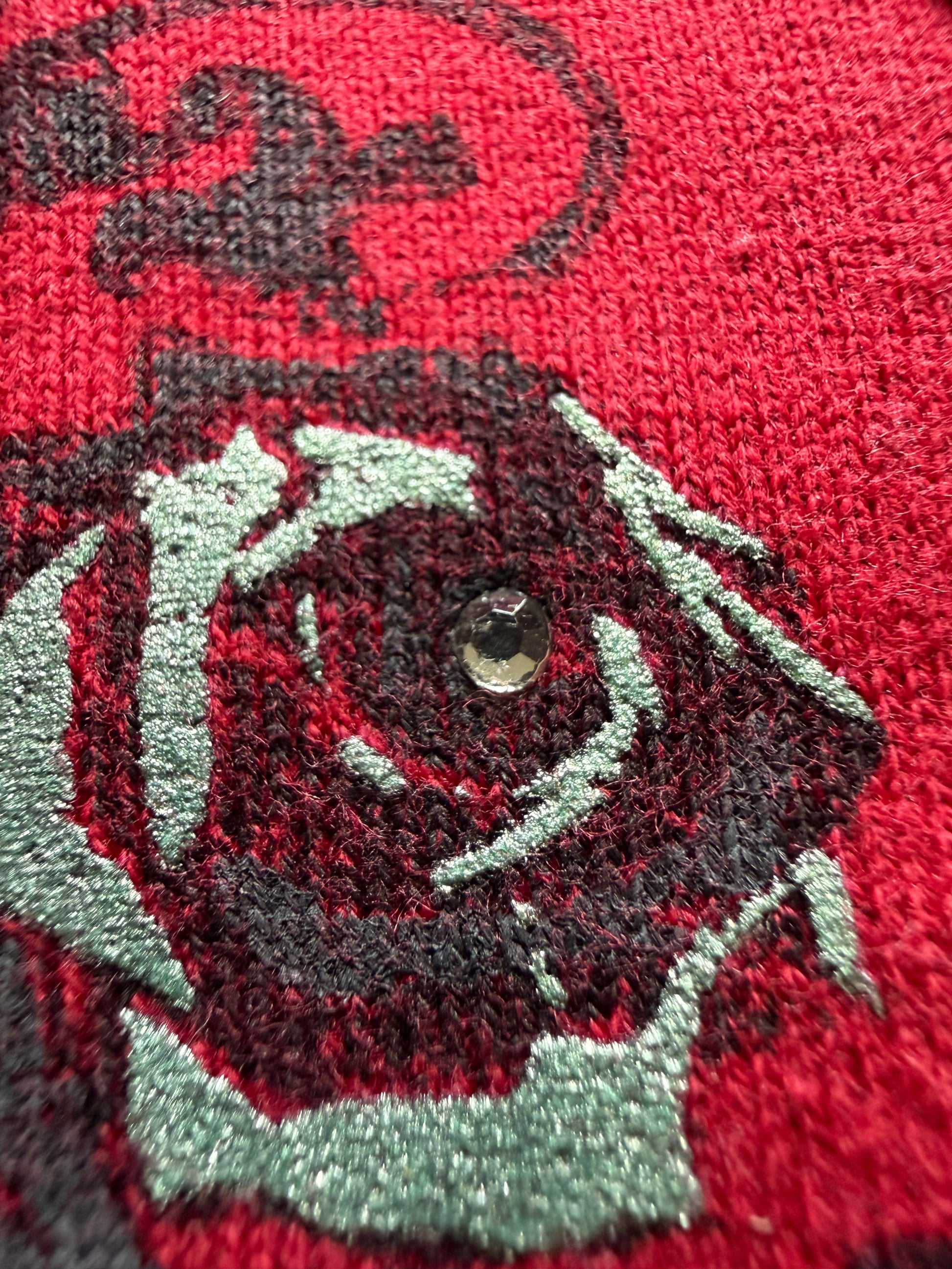 Tornado Mart Tribal Rose Rhinestone Longsleeve