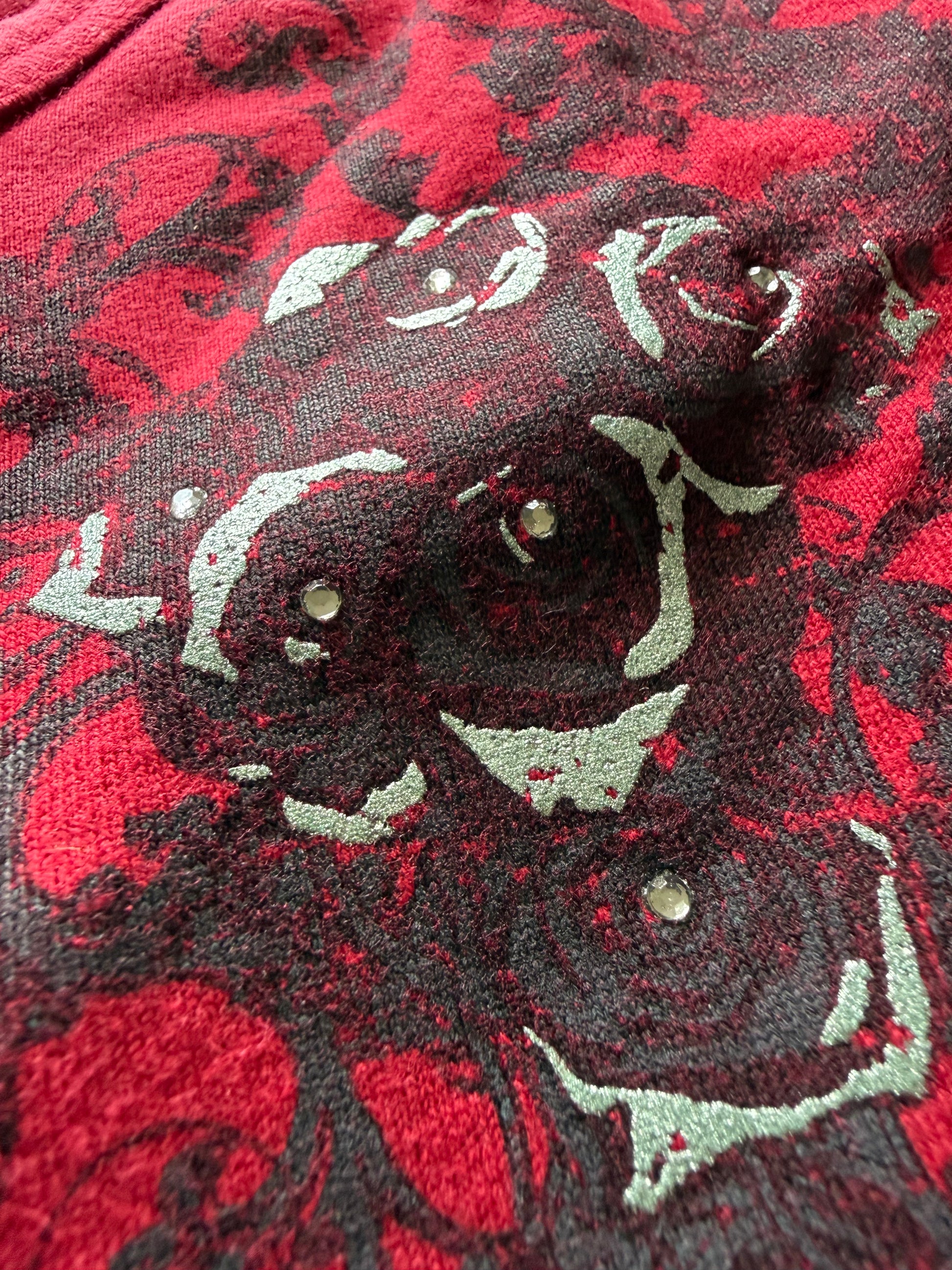 Tornado Mart Tribal Rose Rhinestone Longsleeve
