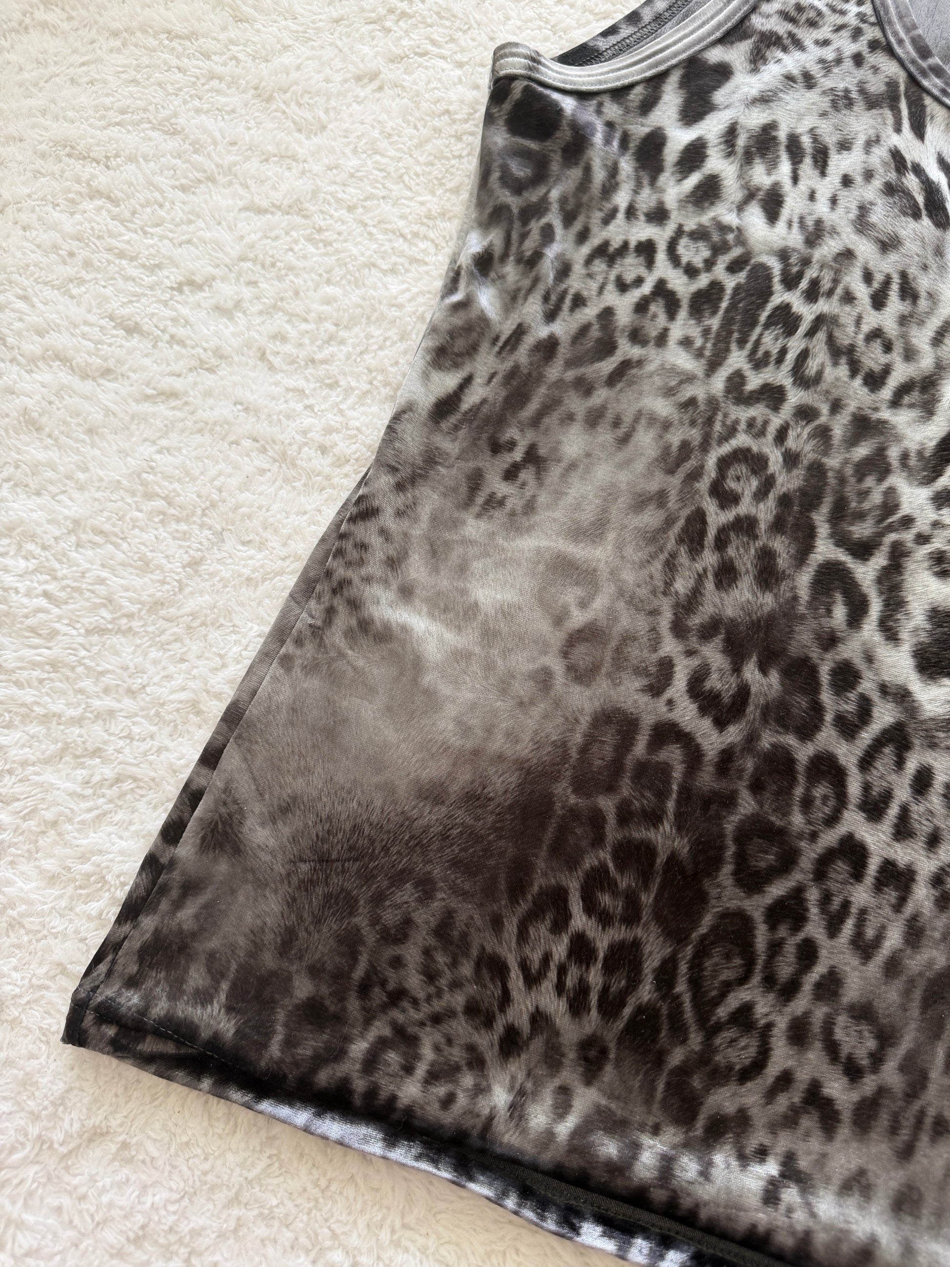 Shellac Velour Leopard Tank Top