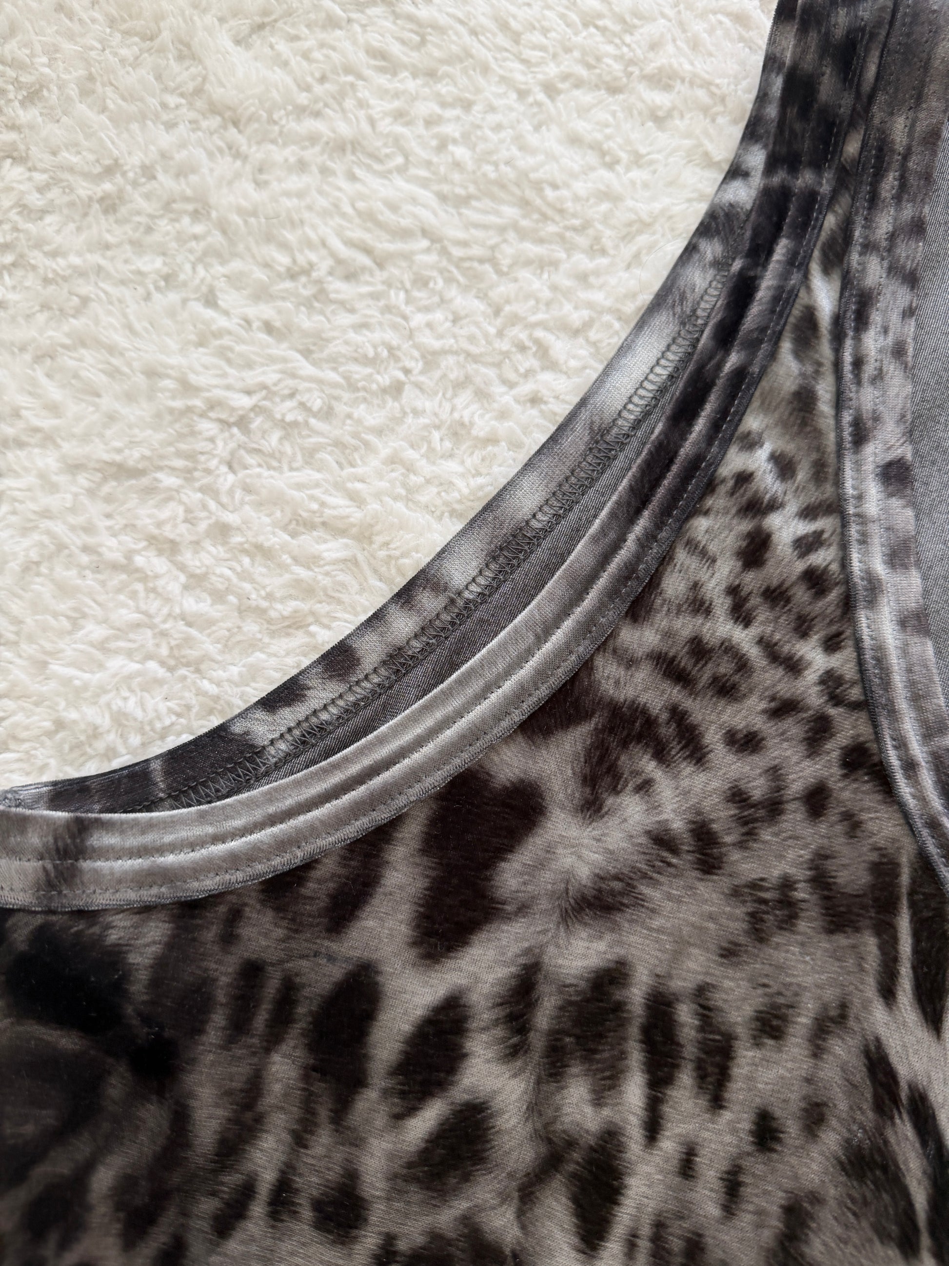 Shellac Velour Leopard Tank Top
