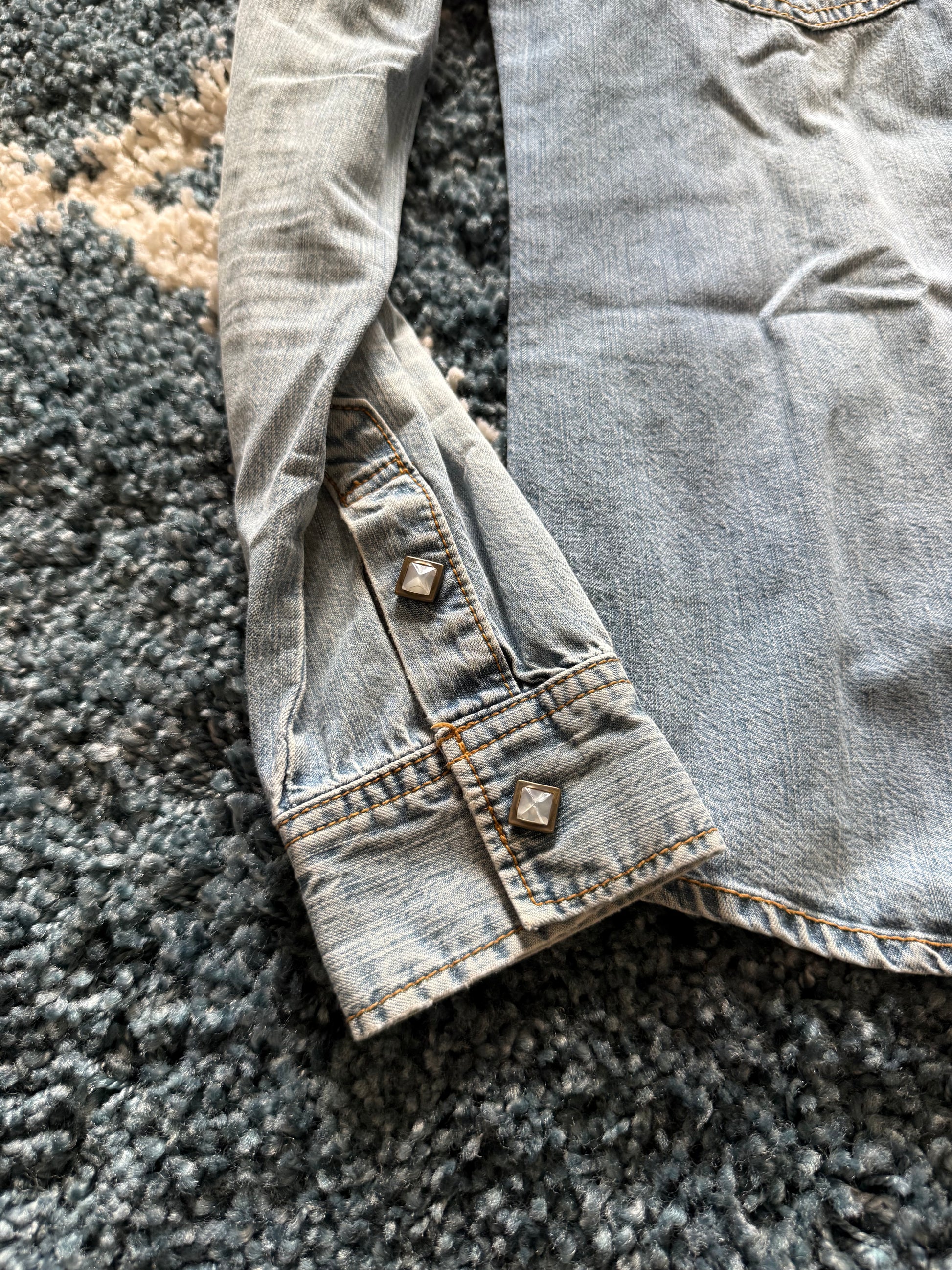 La Gate crystal denim jacket