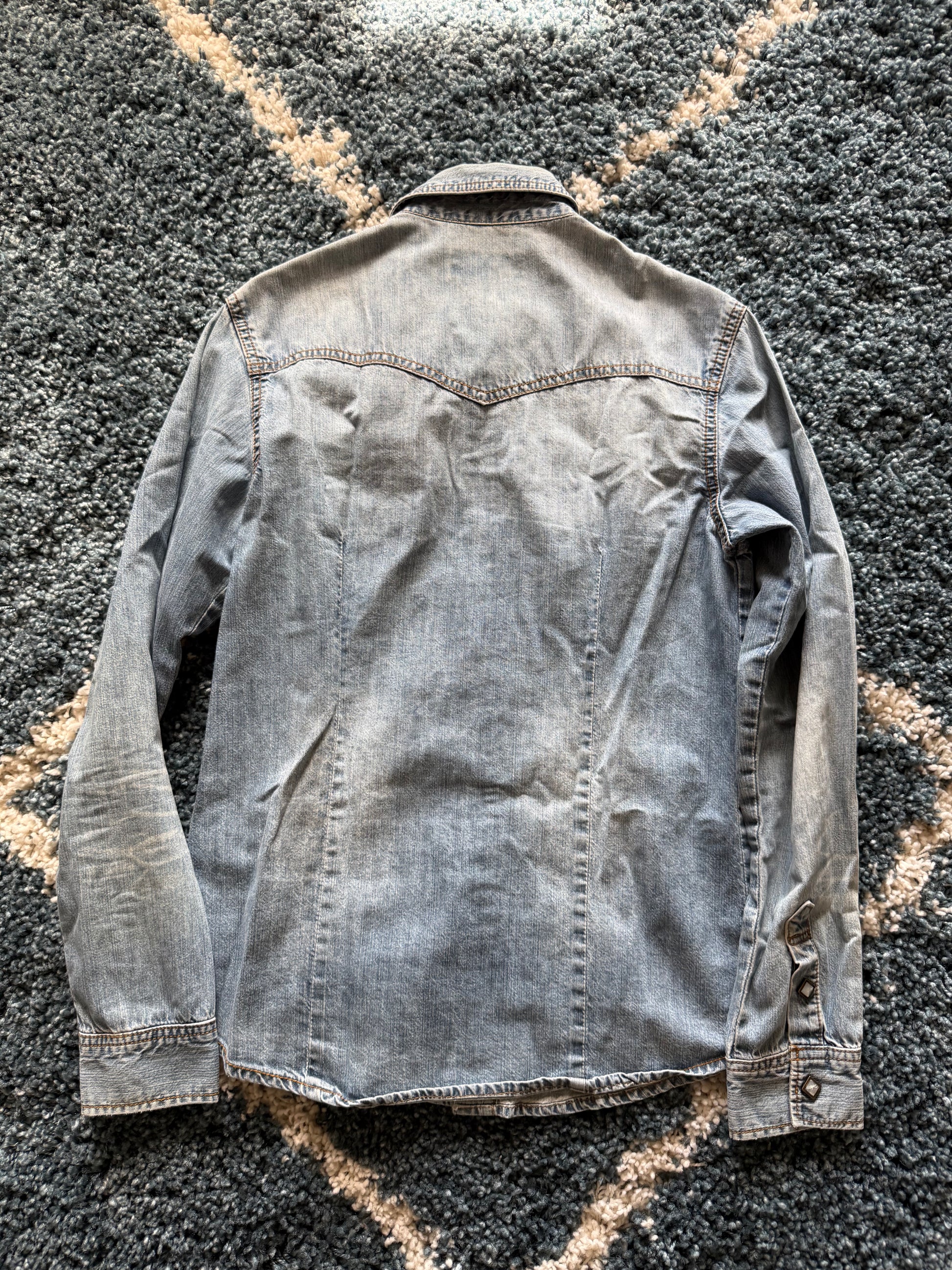 La Gate crystal denim jacket