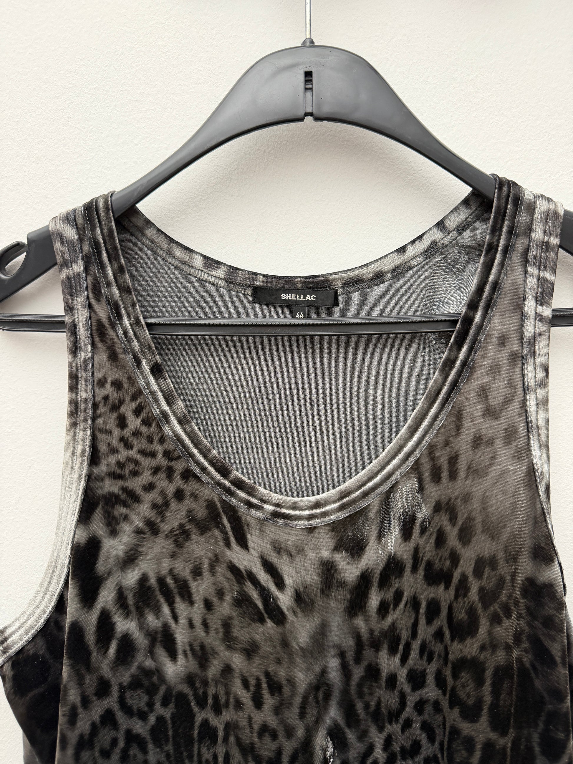 Shellac Velour Leopard Tank Top