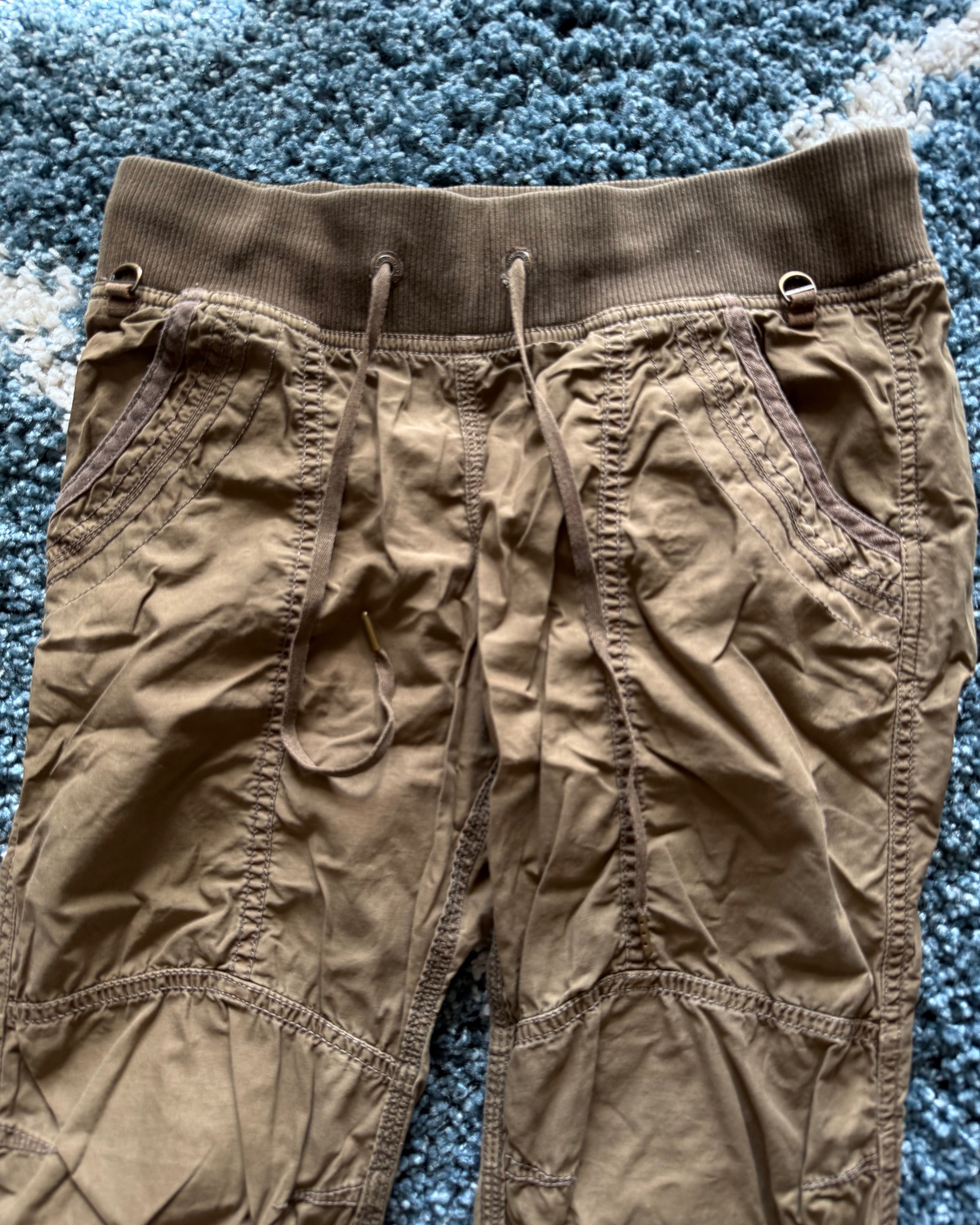 G.O.A Military flared khaki cargo pants