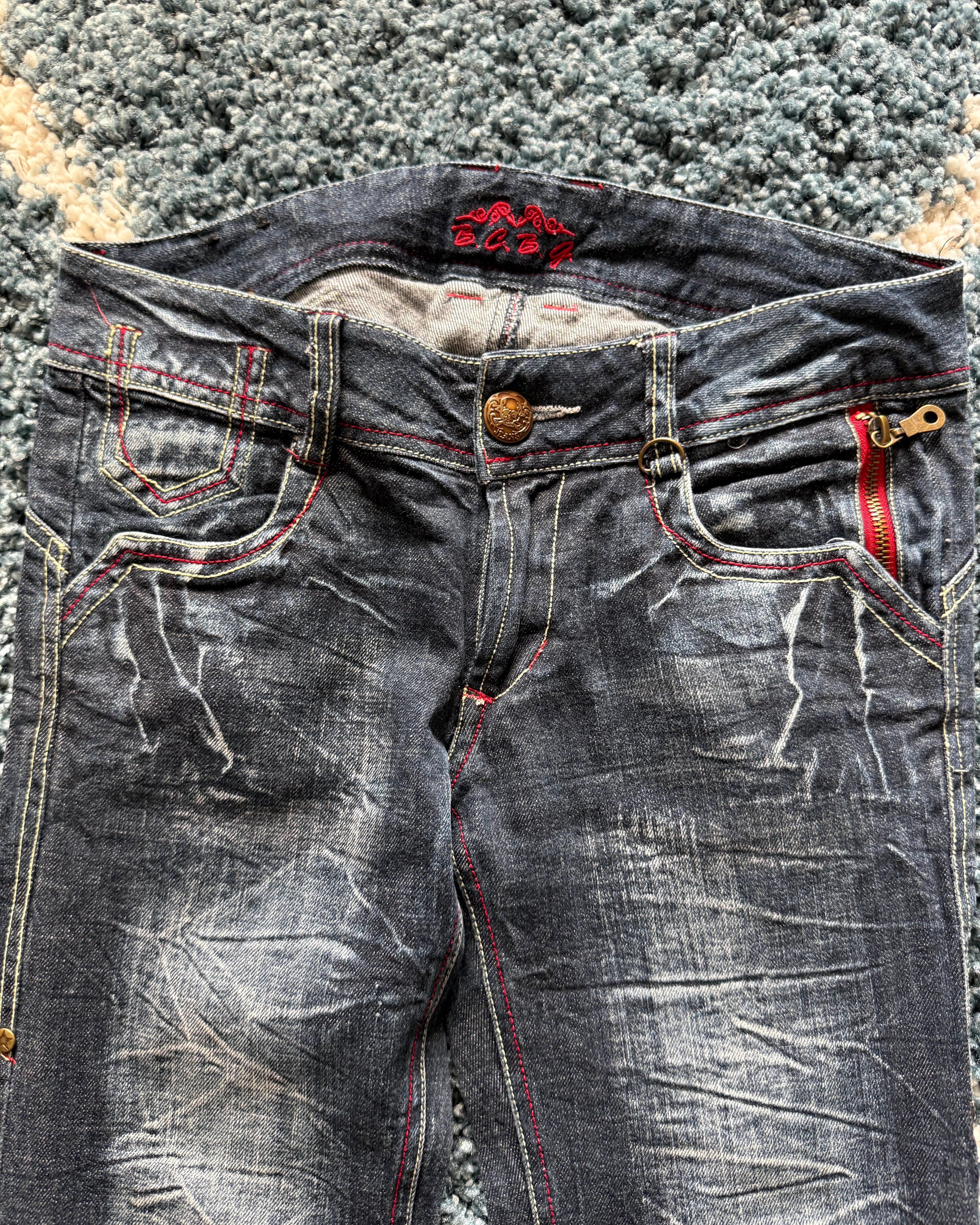 B.C.B.G backstrap flared jeans