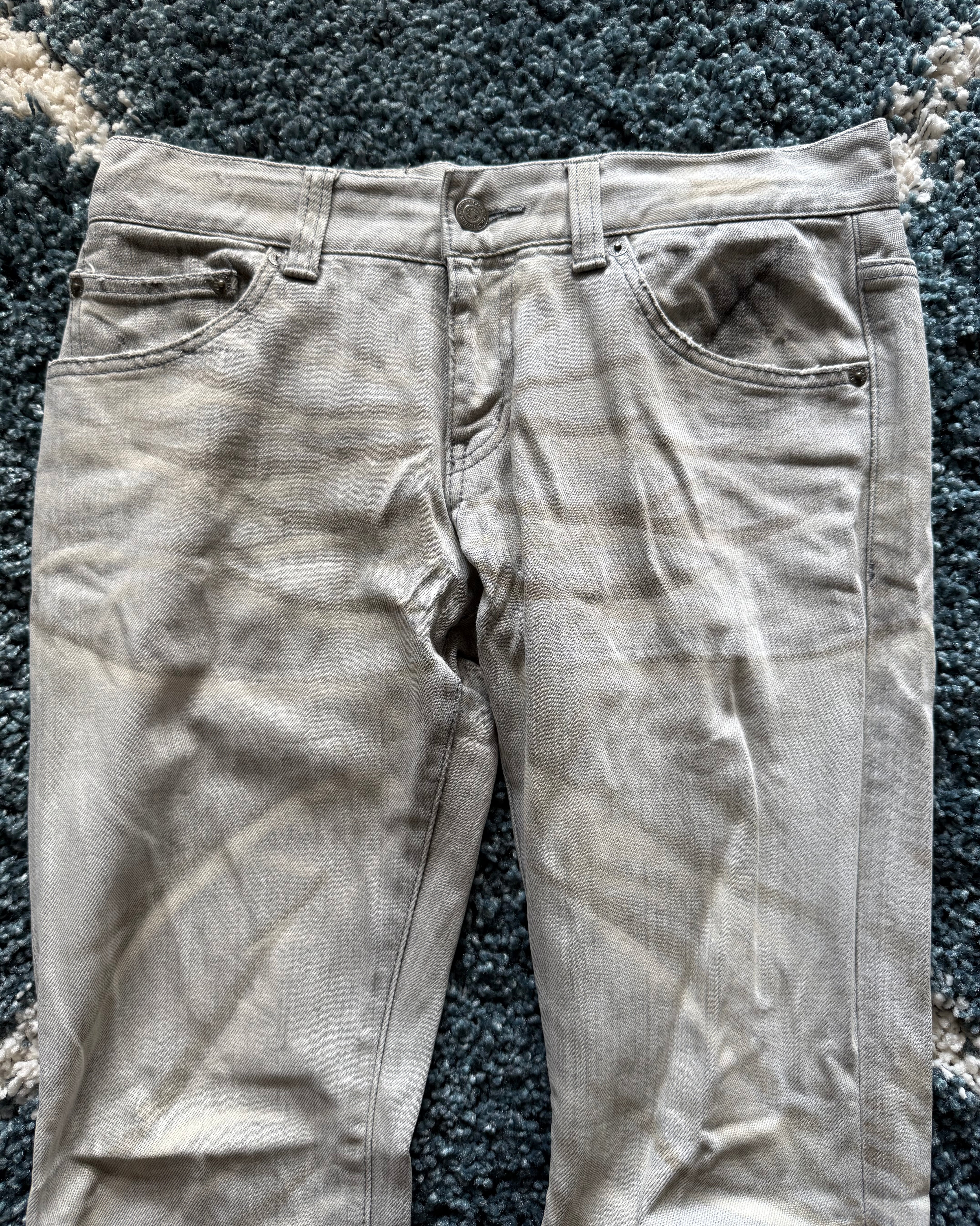 Tornado Mart Sand clawmarks flared denim
