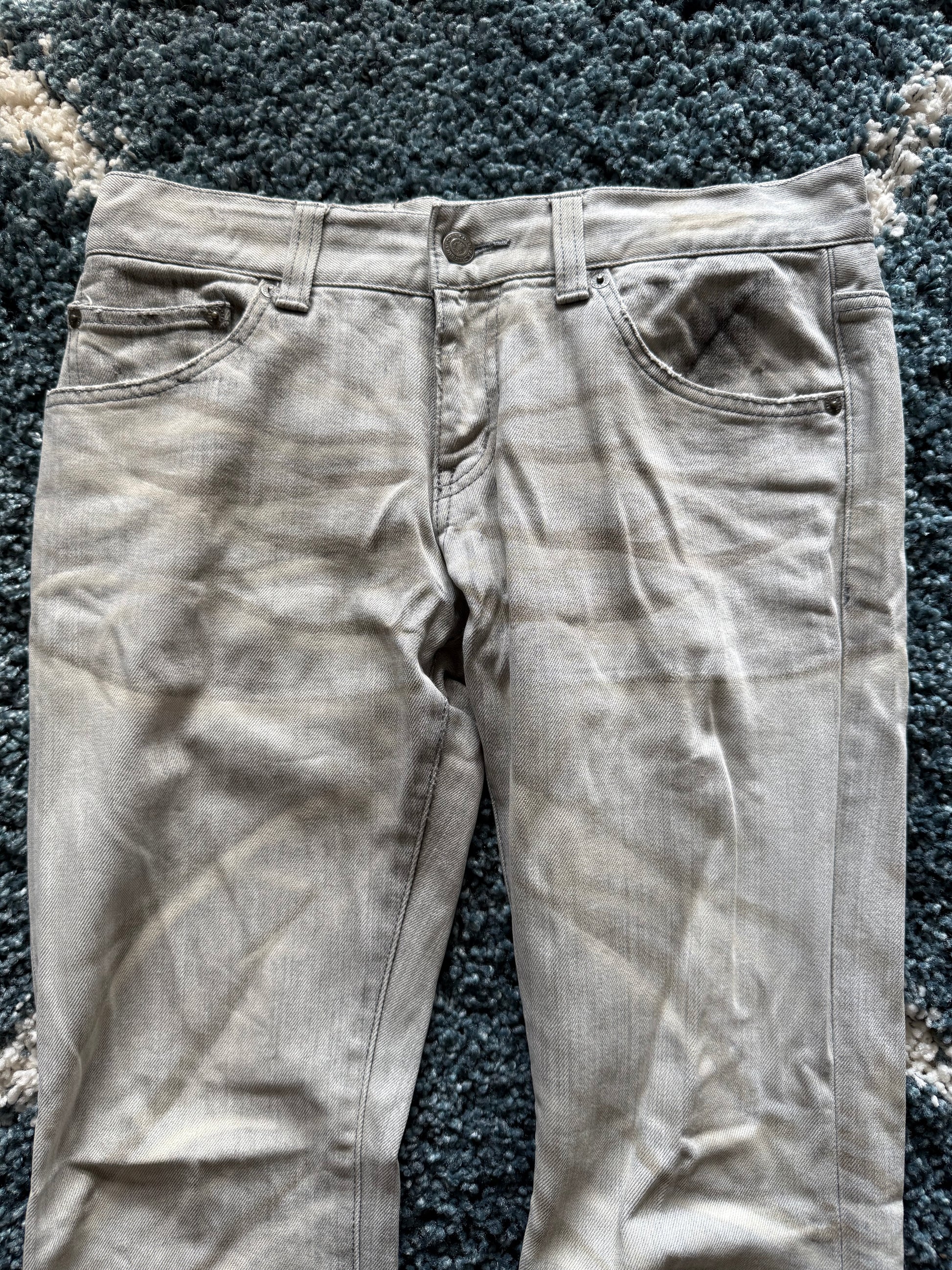 Tornado Mart Sand clawmarks flared denim
