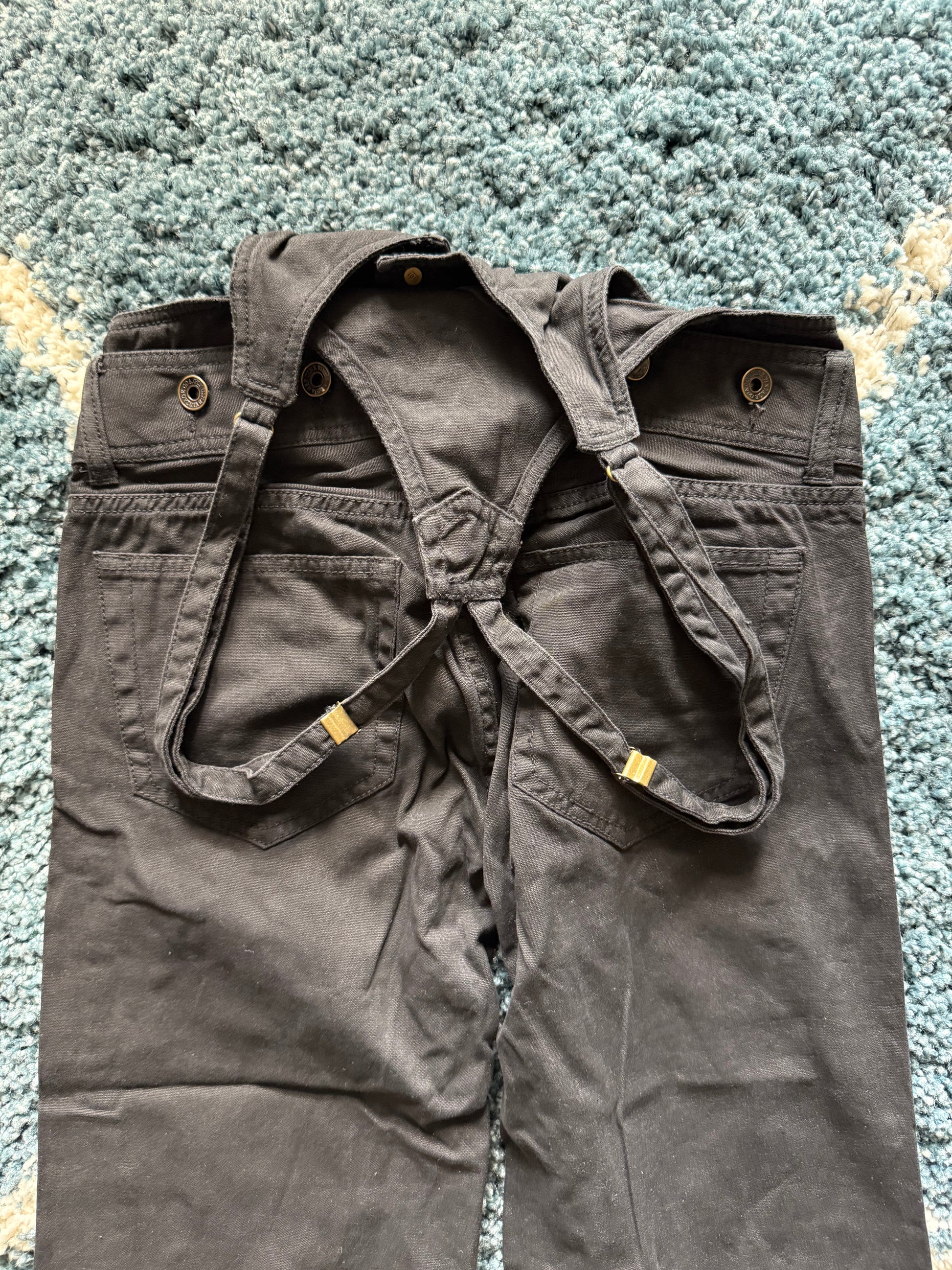 G.O.A military detachable overall flared pants