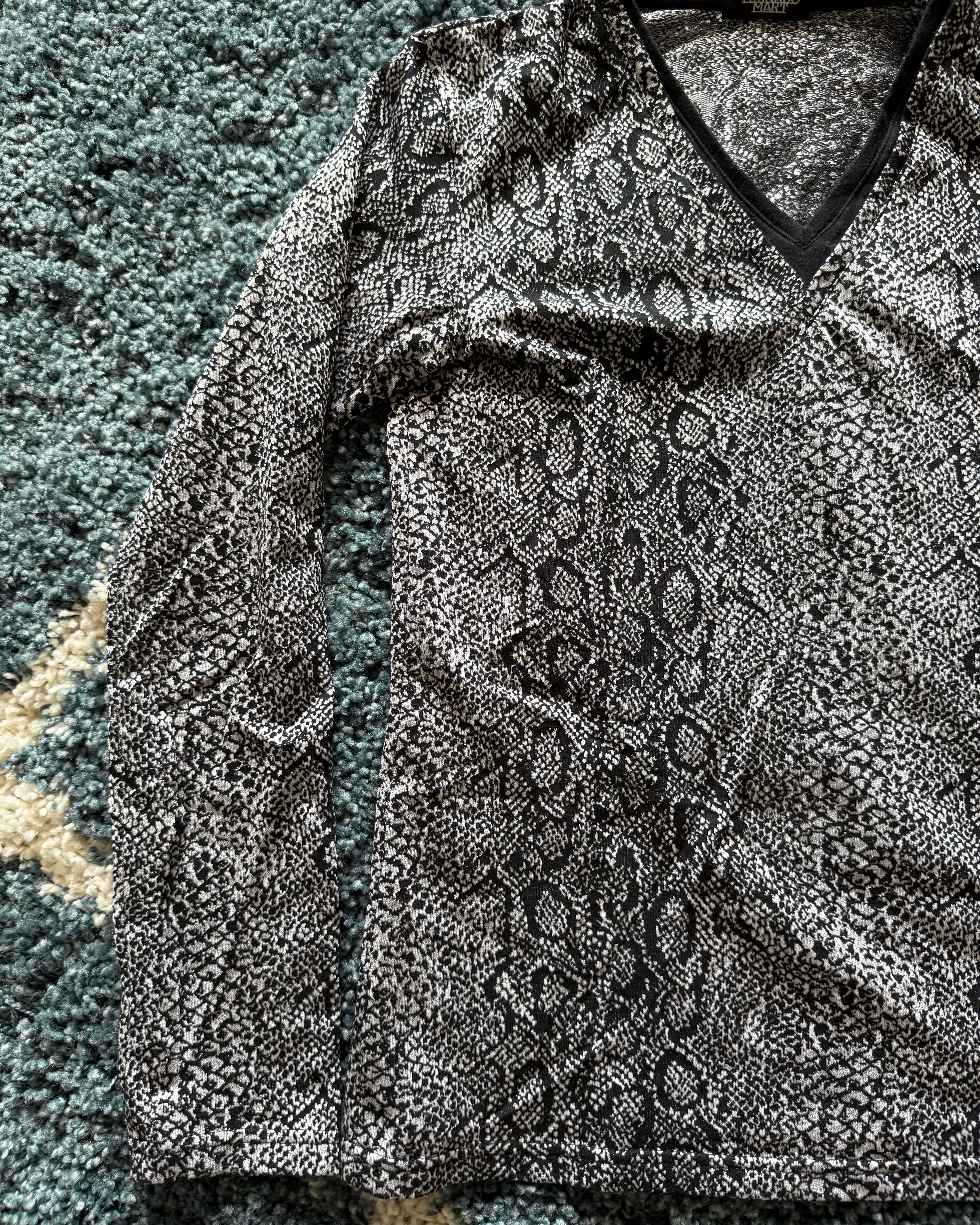 Tornado Mart reflective snakeskin longsleeve