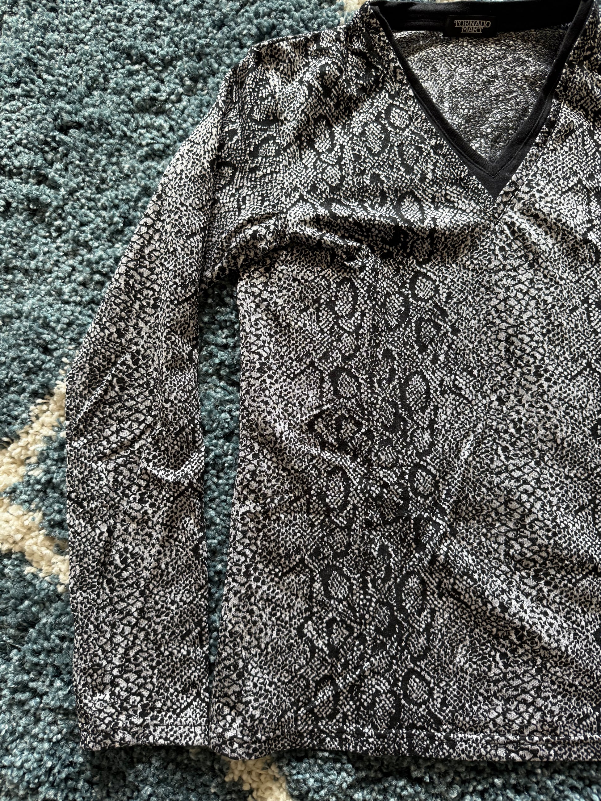 Tornado Mart reflective snakeskin longsleeve