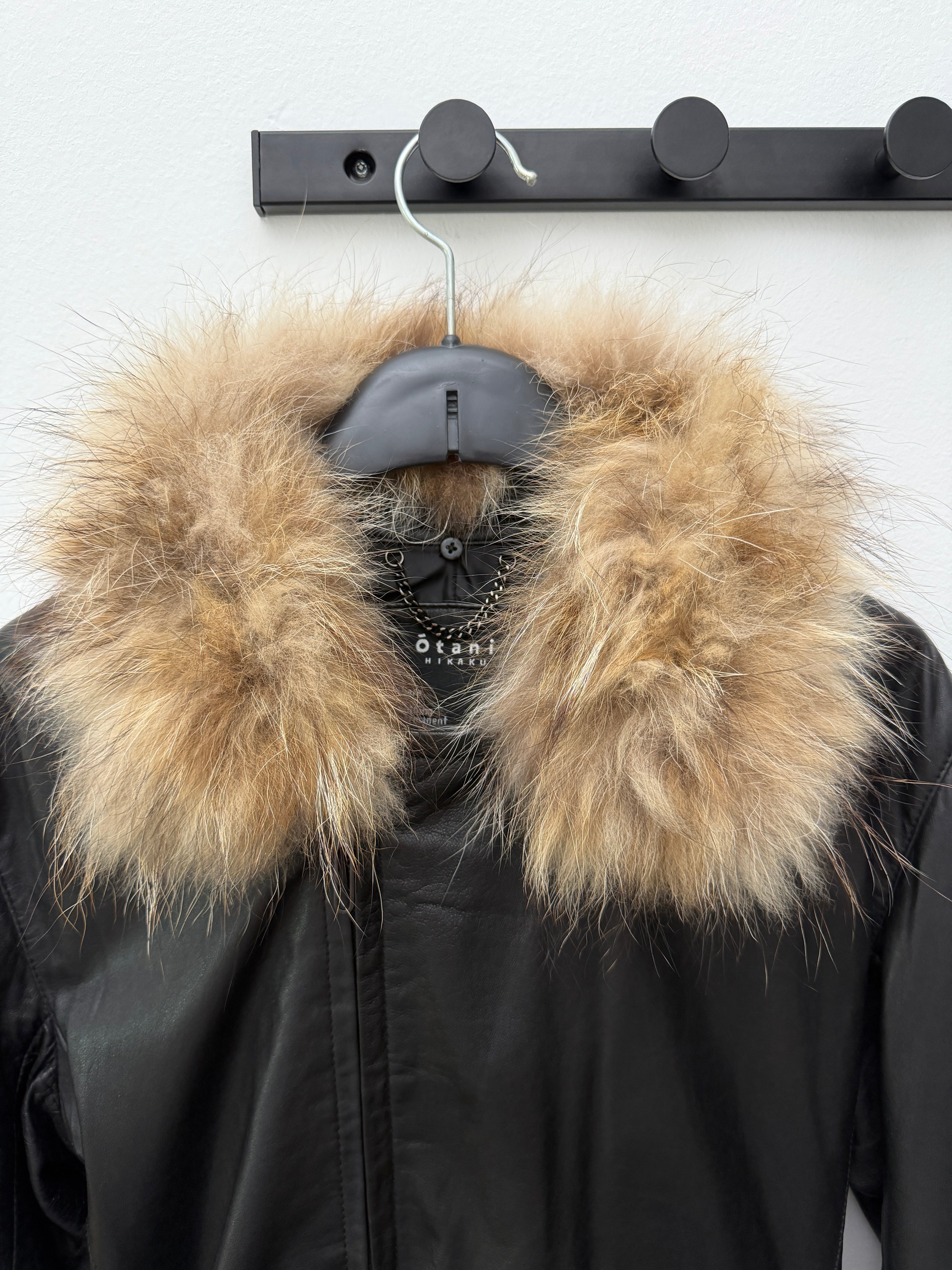Otani Fur Leather Double Rider Jacket