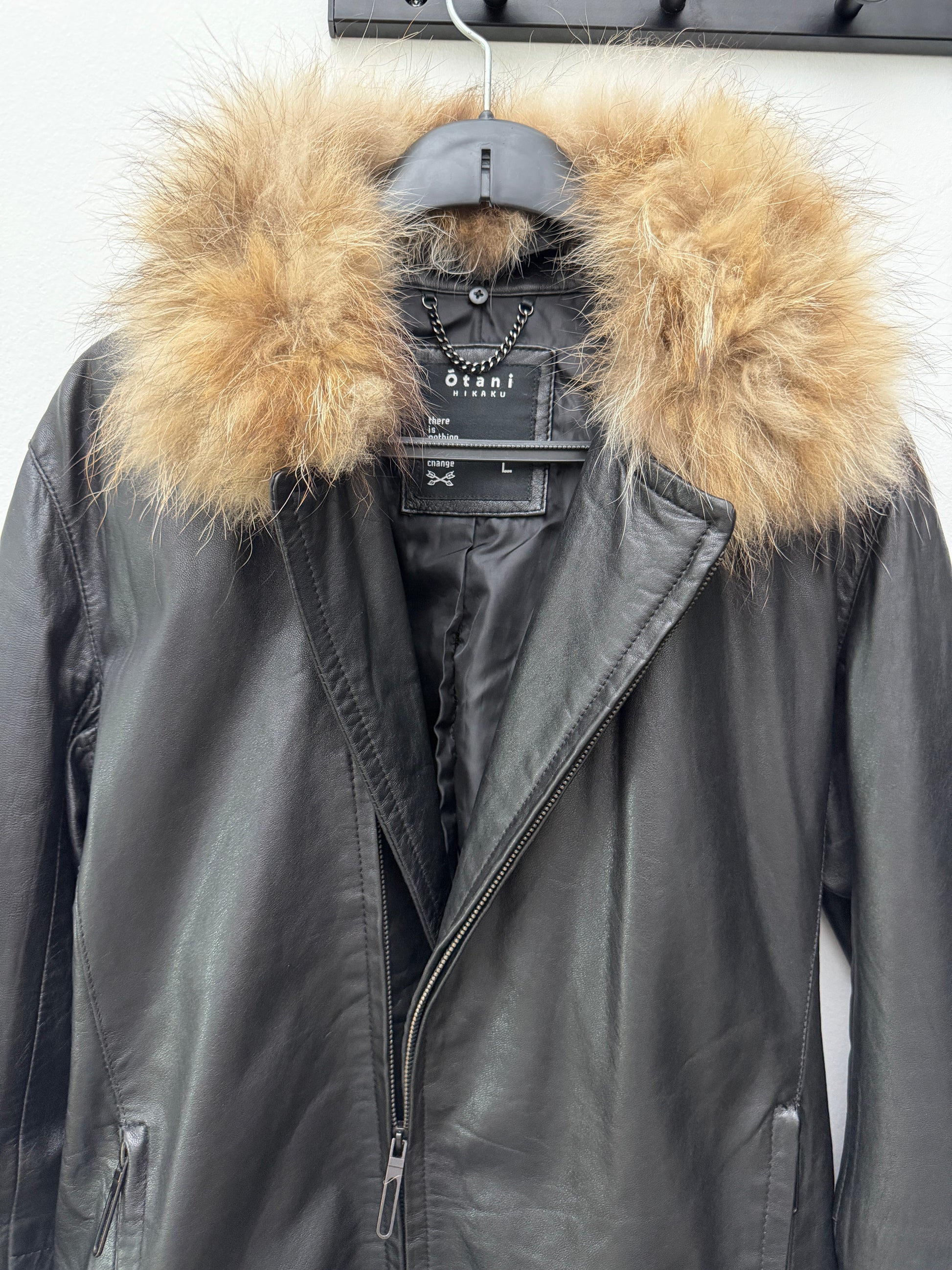 Otani Fur Leather Double Rider Jacket
