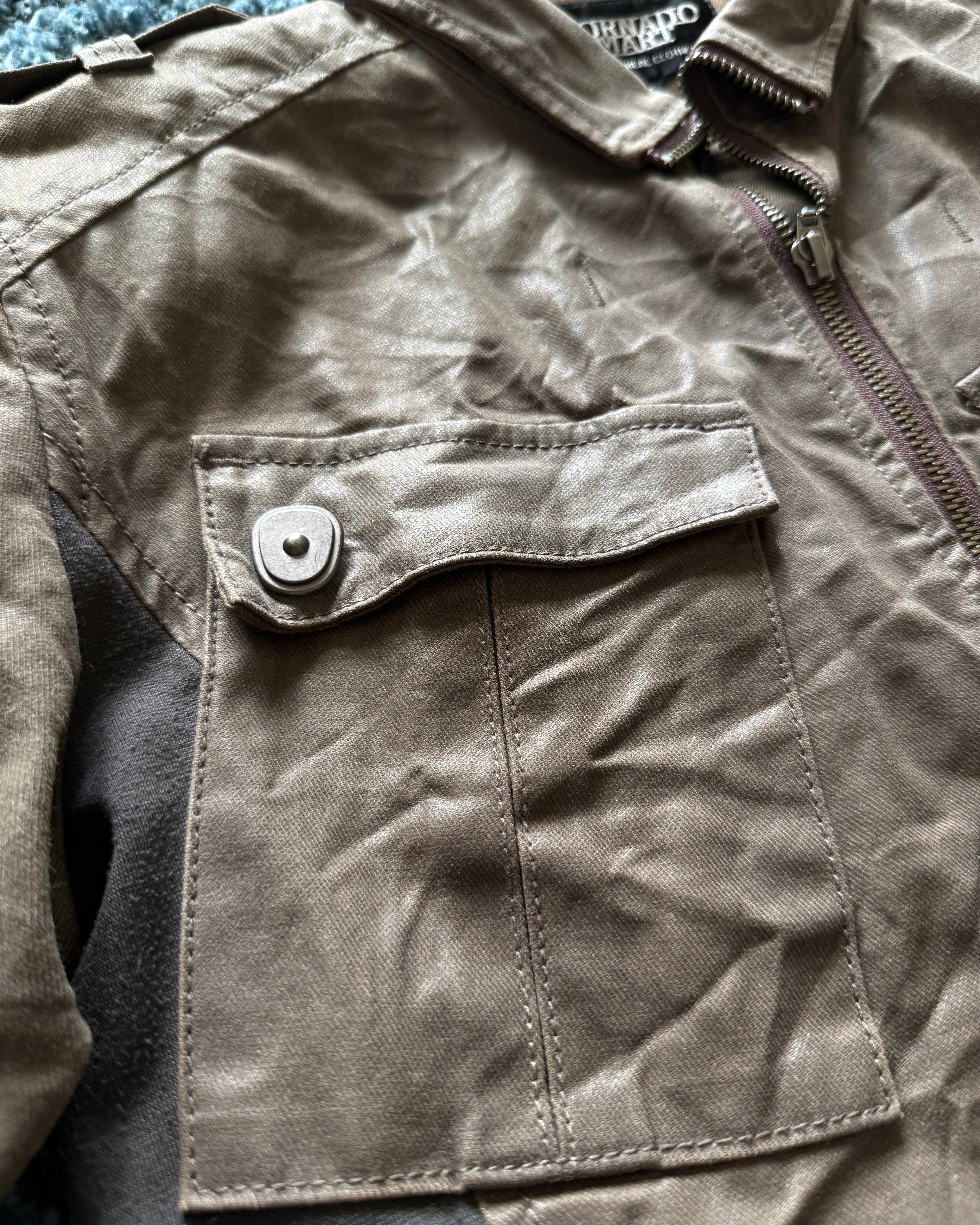 Tornado Mart waxed Gas mask jacket