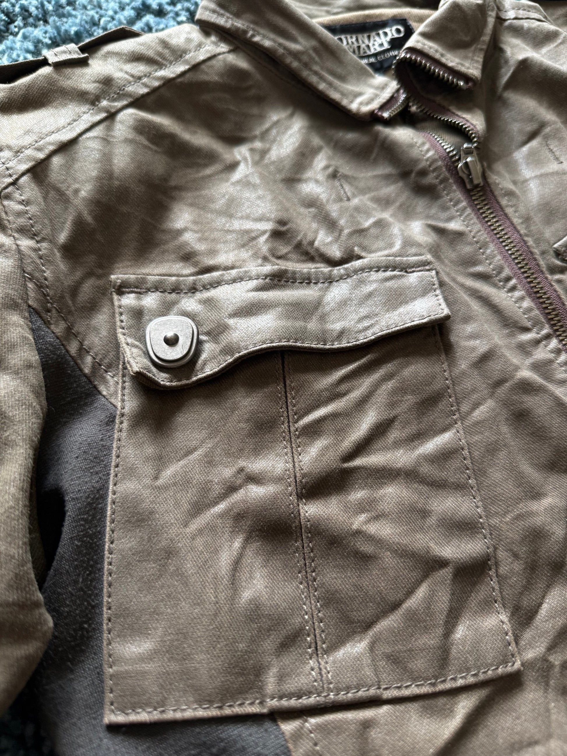 Tornado Mart waxed Gas mask jacket