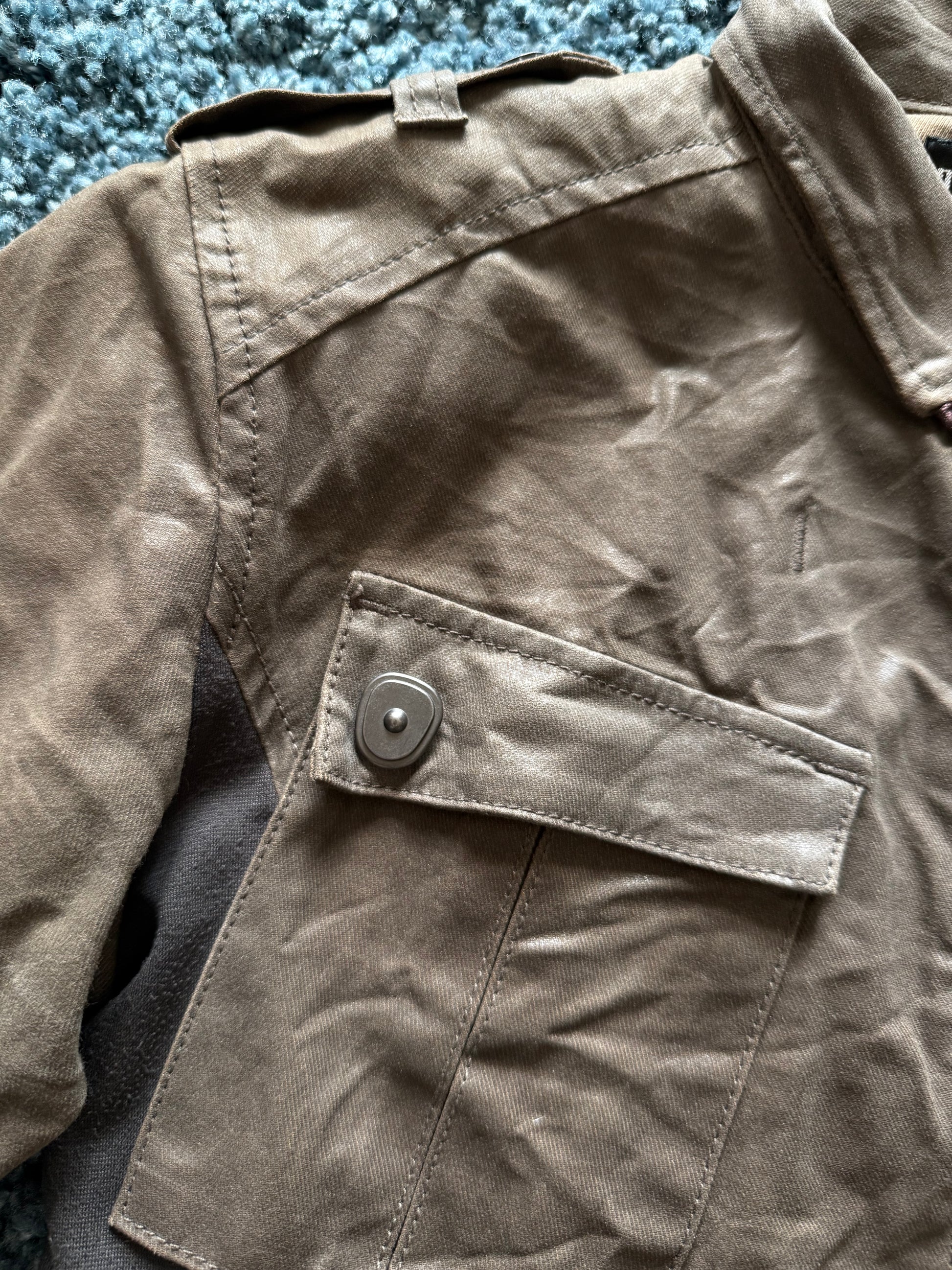Tornado Mart waxed Gas mask jacket