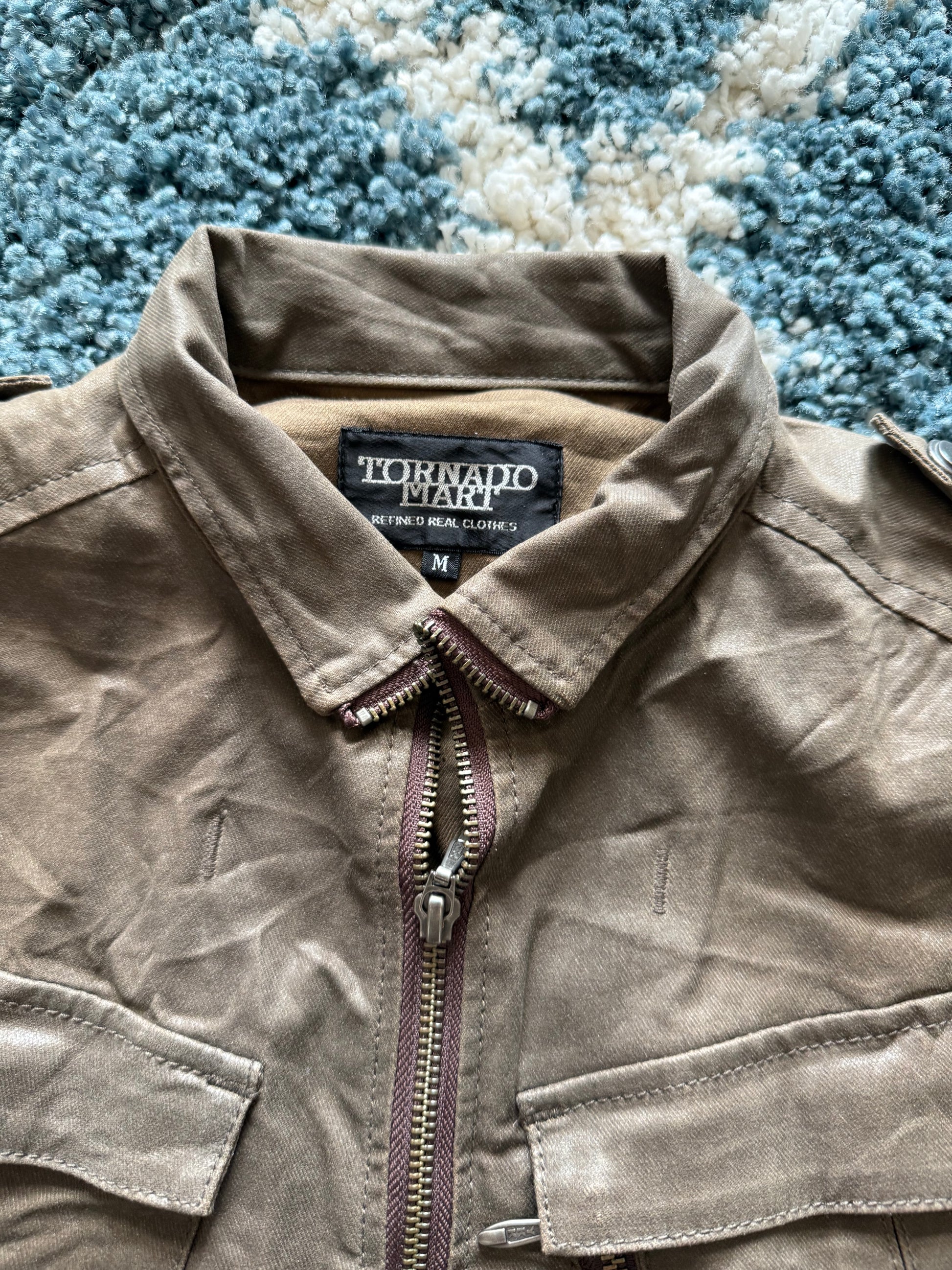 Tornado Mart waxed Gas mask jacket