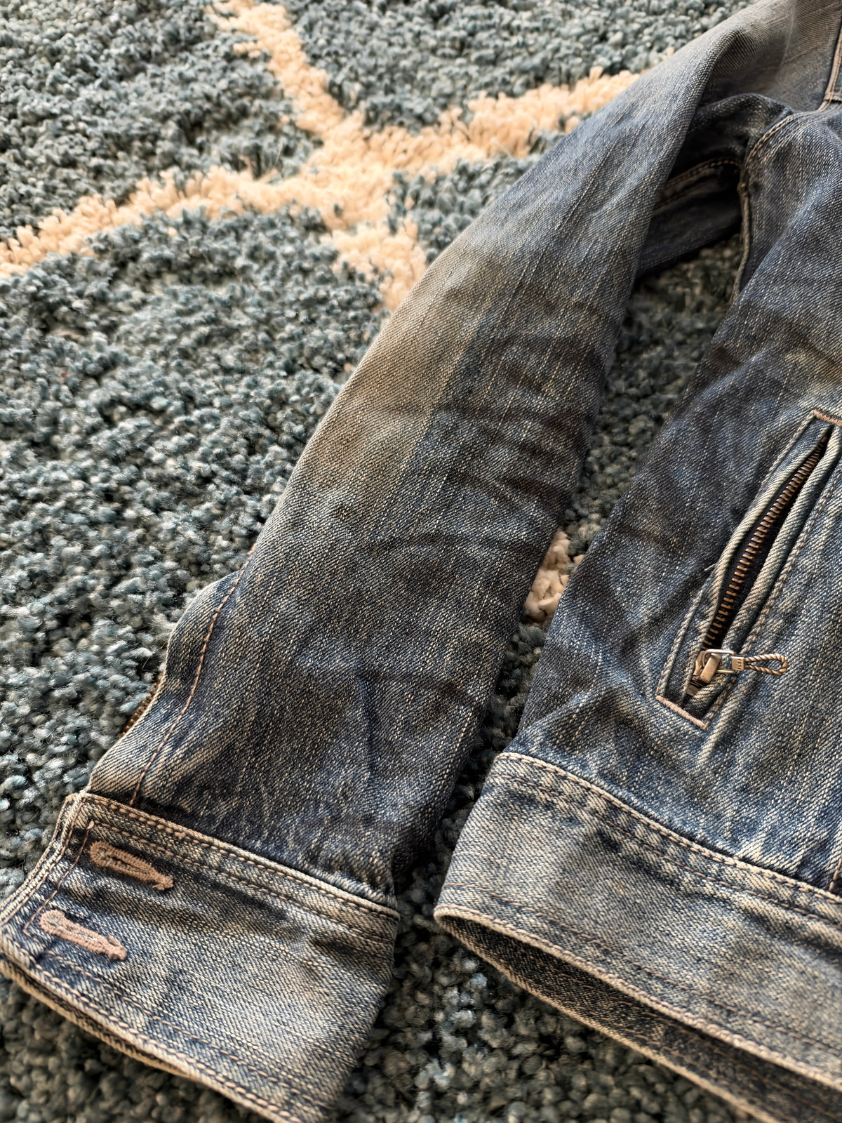 Fuga Shadow Scale Denim Jacket