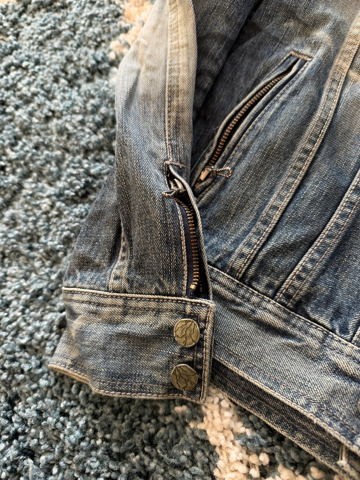 Fuga Shadow Scale Denim Jacket