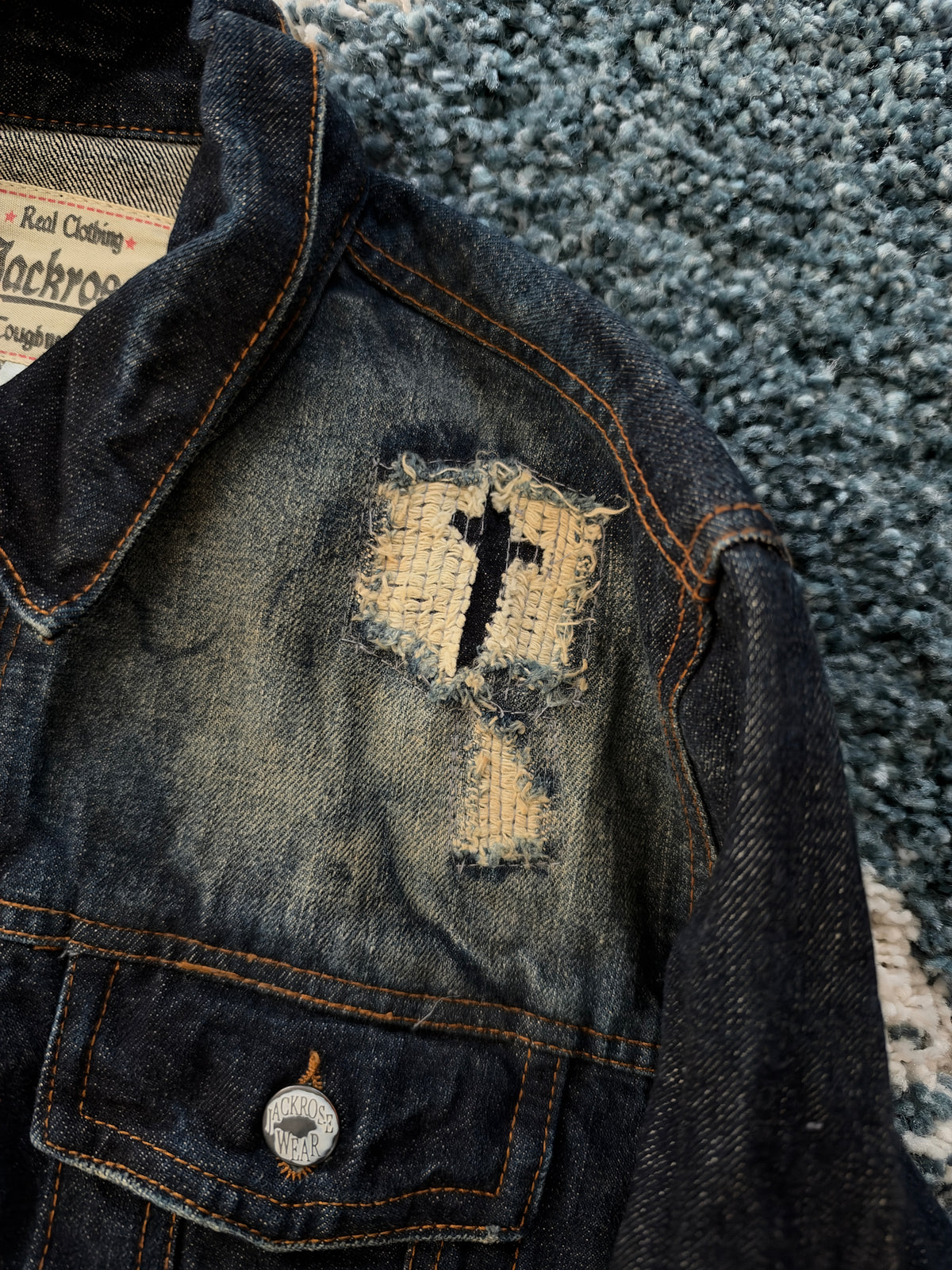 Jack Rose Cross Denim Jacket