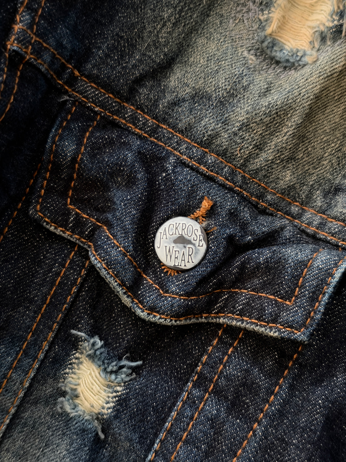 Jack Rose Cross Denim Jacket