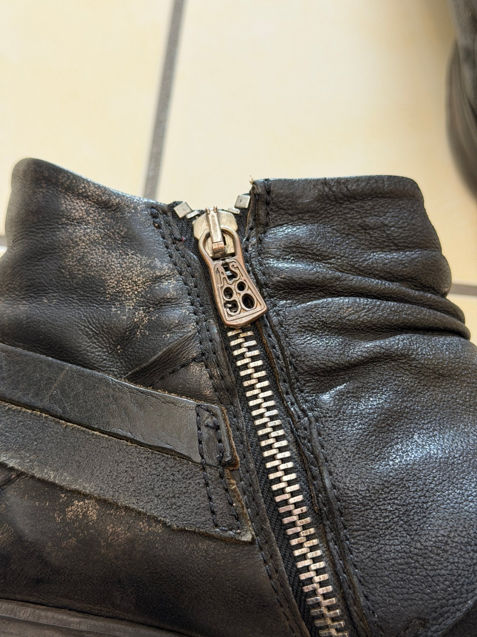 A.S. 98 studded zipper boots - wintexarchive