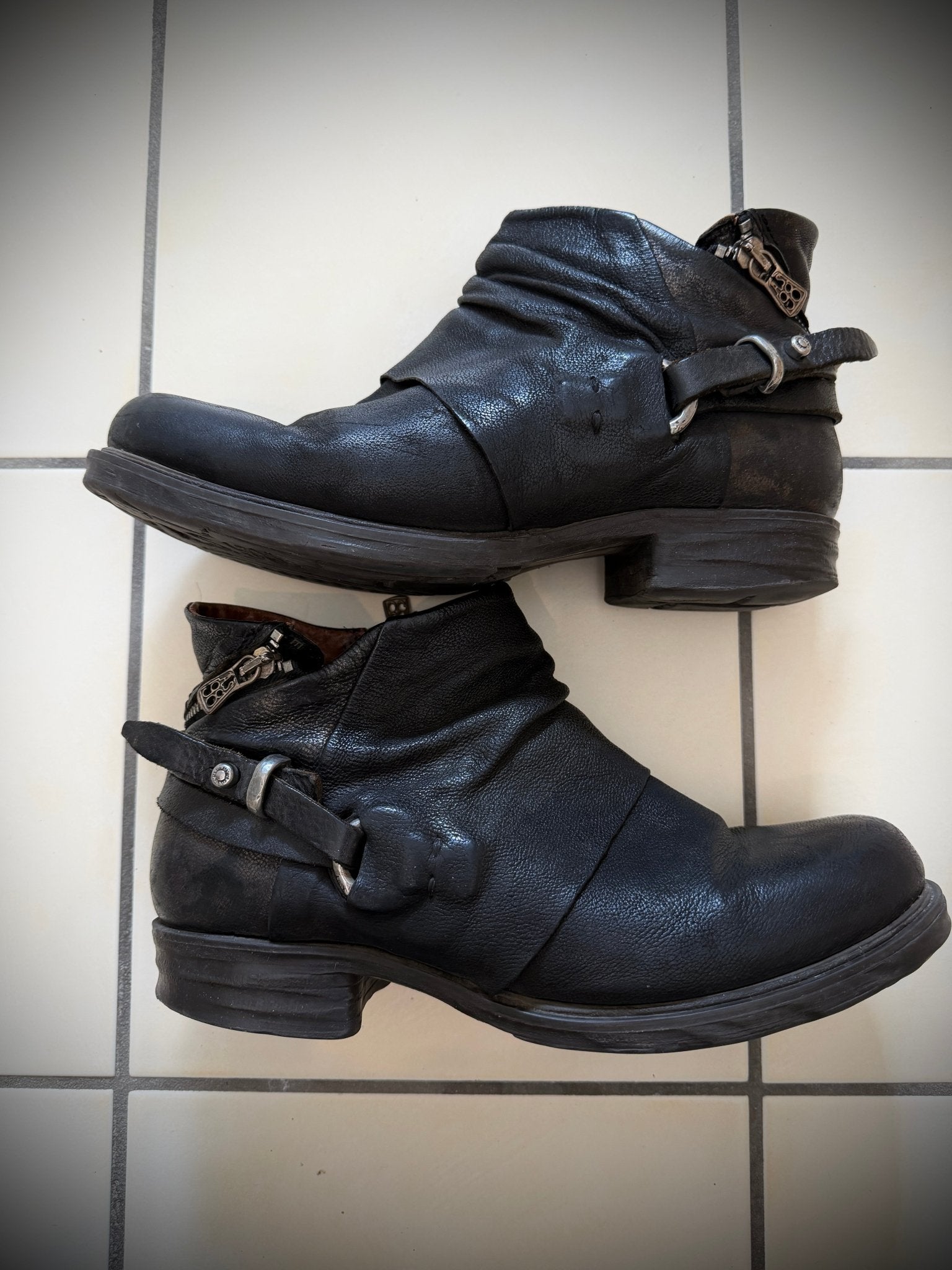 A.S. 98 studded zipper boots - wintexarchive