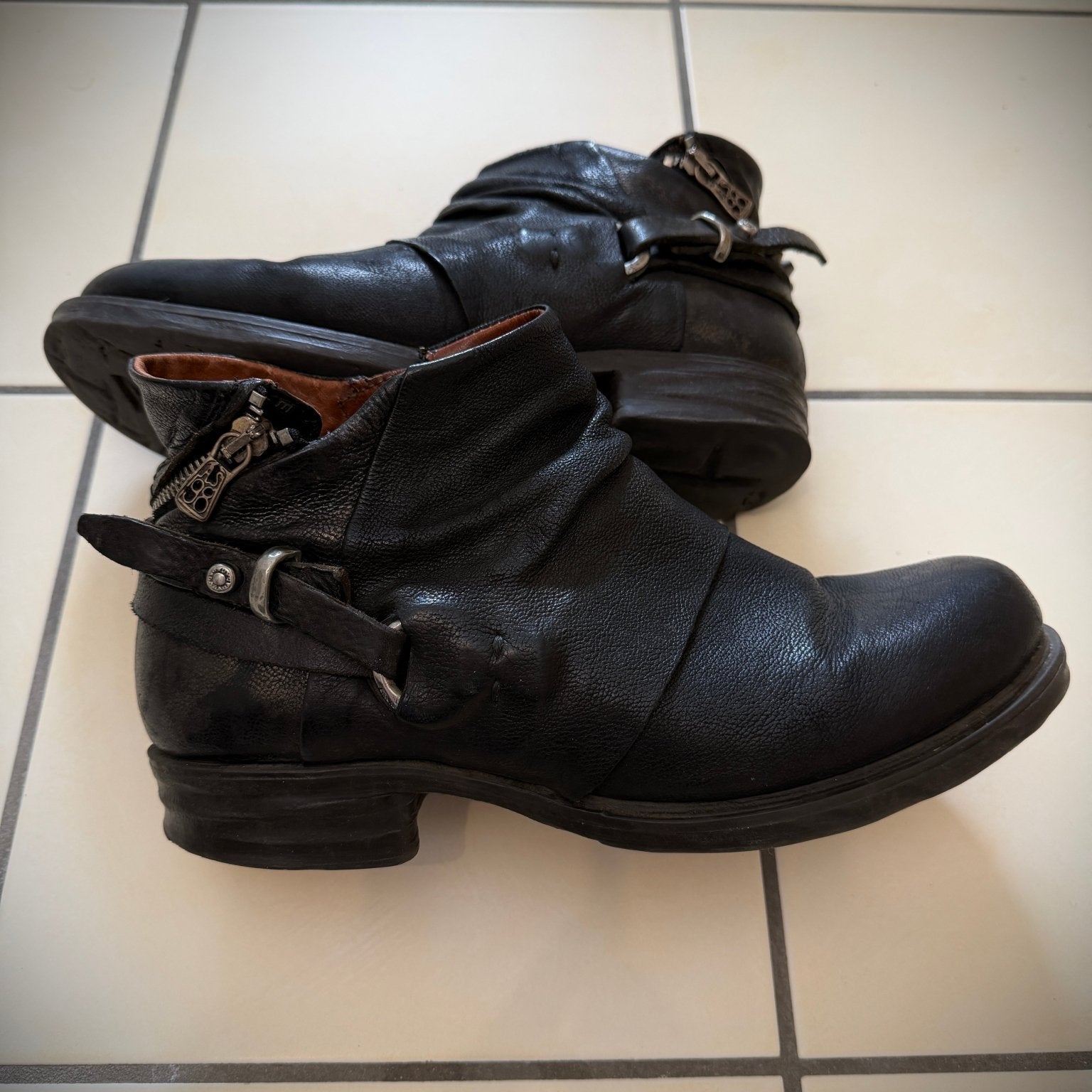 A.S. 98 studded zipper boots - wintexarchive