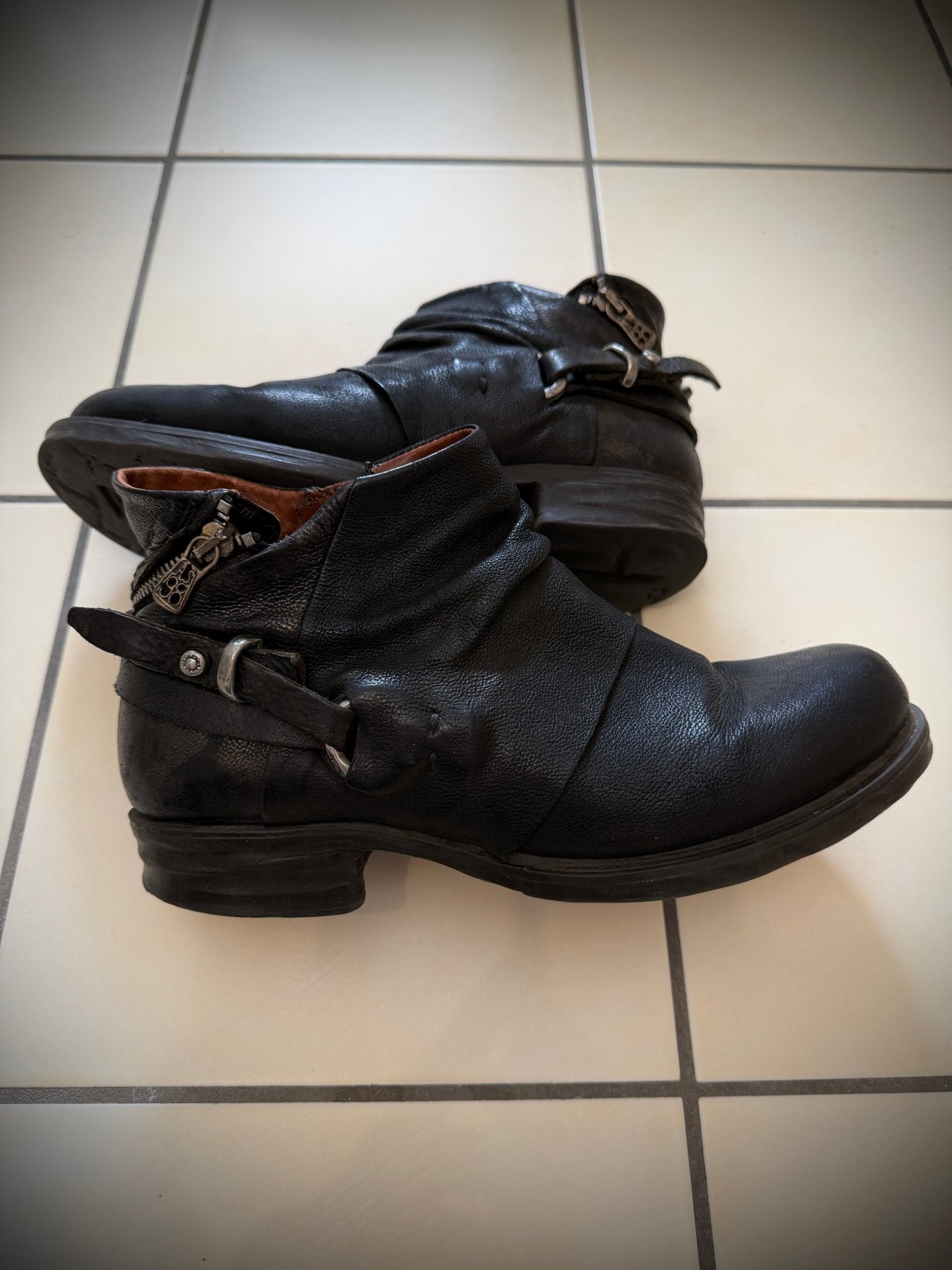 A.S. 98 studded zipper boots - wintexarchive