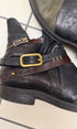 AS98 Asymetrical Zip Belted Waxed Boots - wintexarchive
