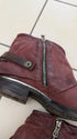 AS98 Burgundy Flap Leather Boots - wintexarchive