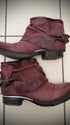 AS98 Burgundy Flap Leather Boots - wintexarchive