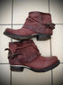 AS98 Burgundy Flap Leather Boots - wintexarchive