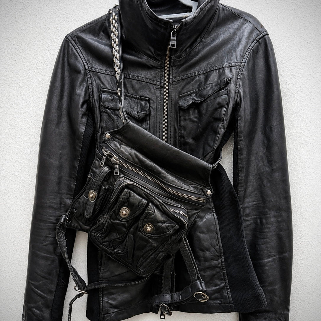 Buffalo Bobs High Neck Leather Jacket - wintexarchive