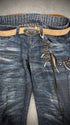 *BUNDLE DEAL* Tornado Mart 00‘s Crocodile Coated Flared Pants + Tornado Mart Belt - wintexarchive