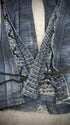 *BUNDLE DEAL* Tornado Mart 00‘s Crocodile Coated Flared Pants + Tornado Mart Belt - wintexarchive