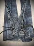 *BUNDLE DEAL* Tornado Mart 00‘s Crocodile Coated Flared Pants + Tornado Mart Belt - wintexarchive