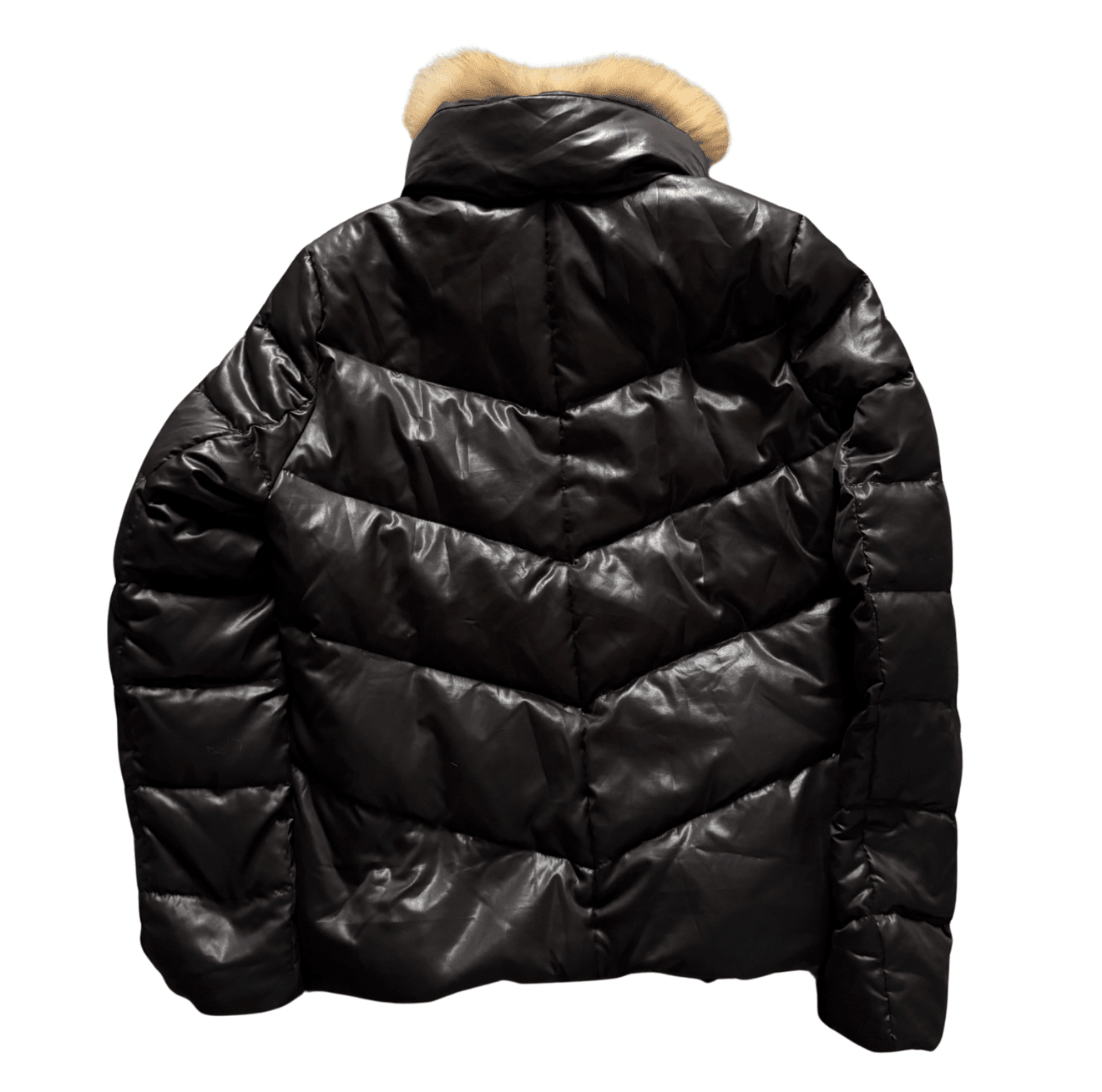 Crack Step Raccoon Fur Puffer Jacket - wintexarchive