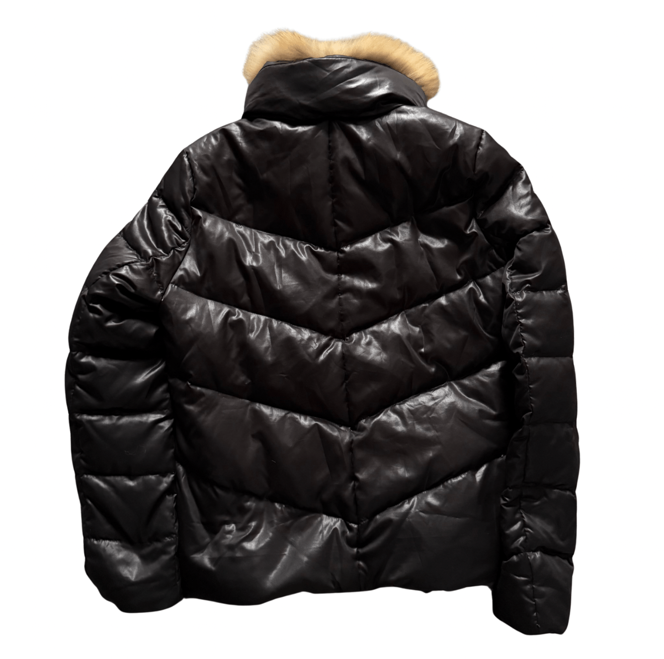 Crack Step Raccoon Fur Puffer Jacket - wintexarchive