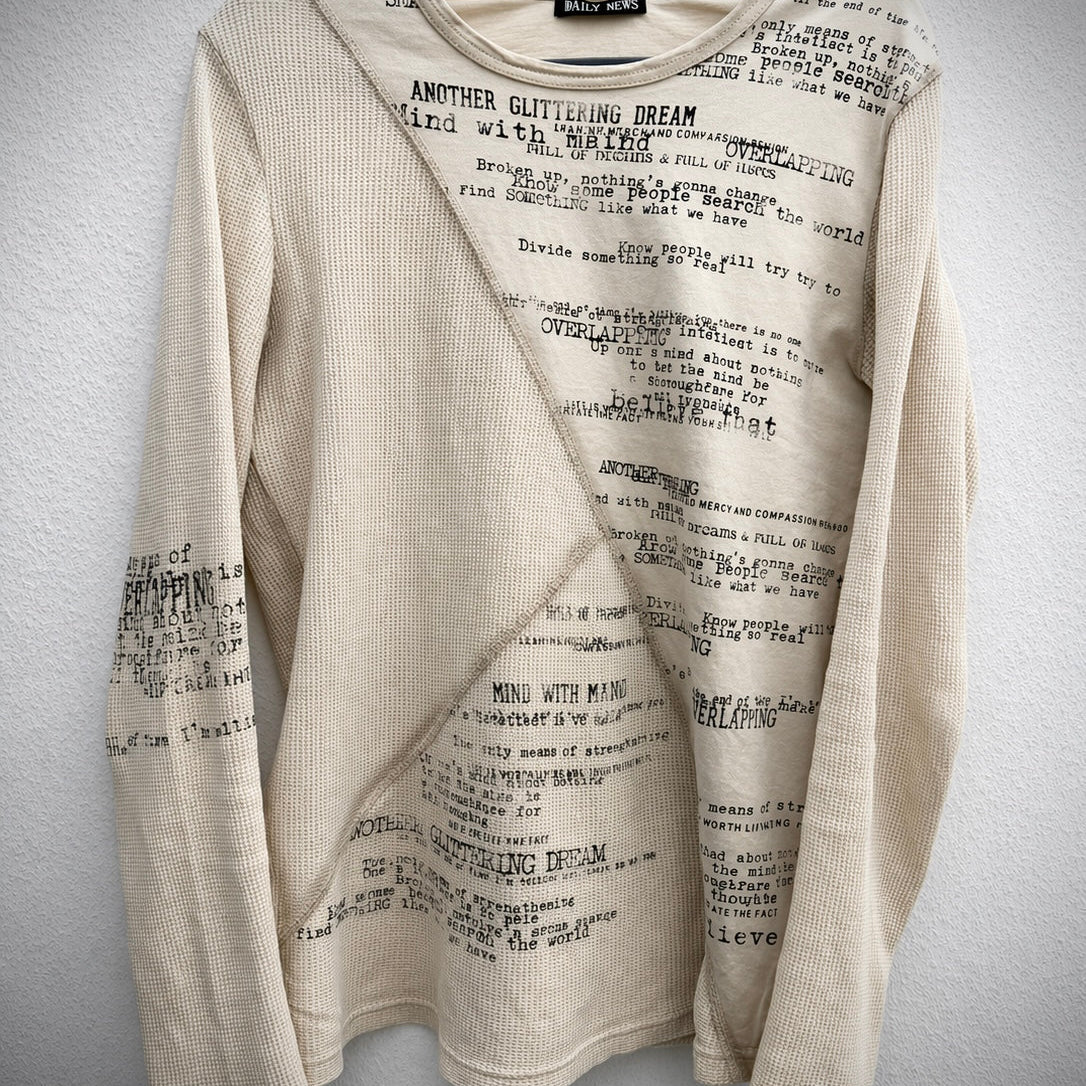 Daily News Thermal Poem Longsleeve - wintexarchive